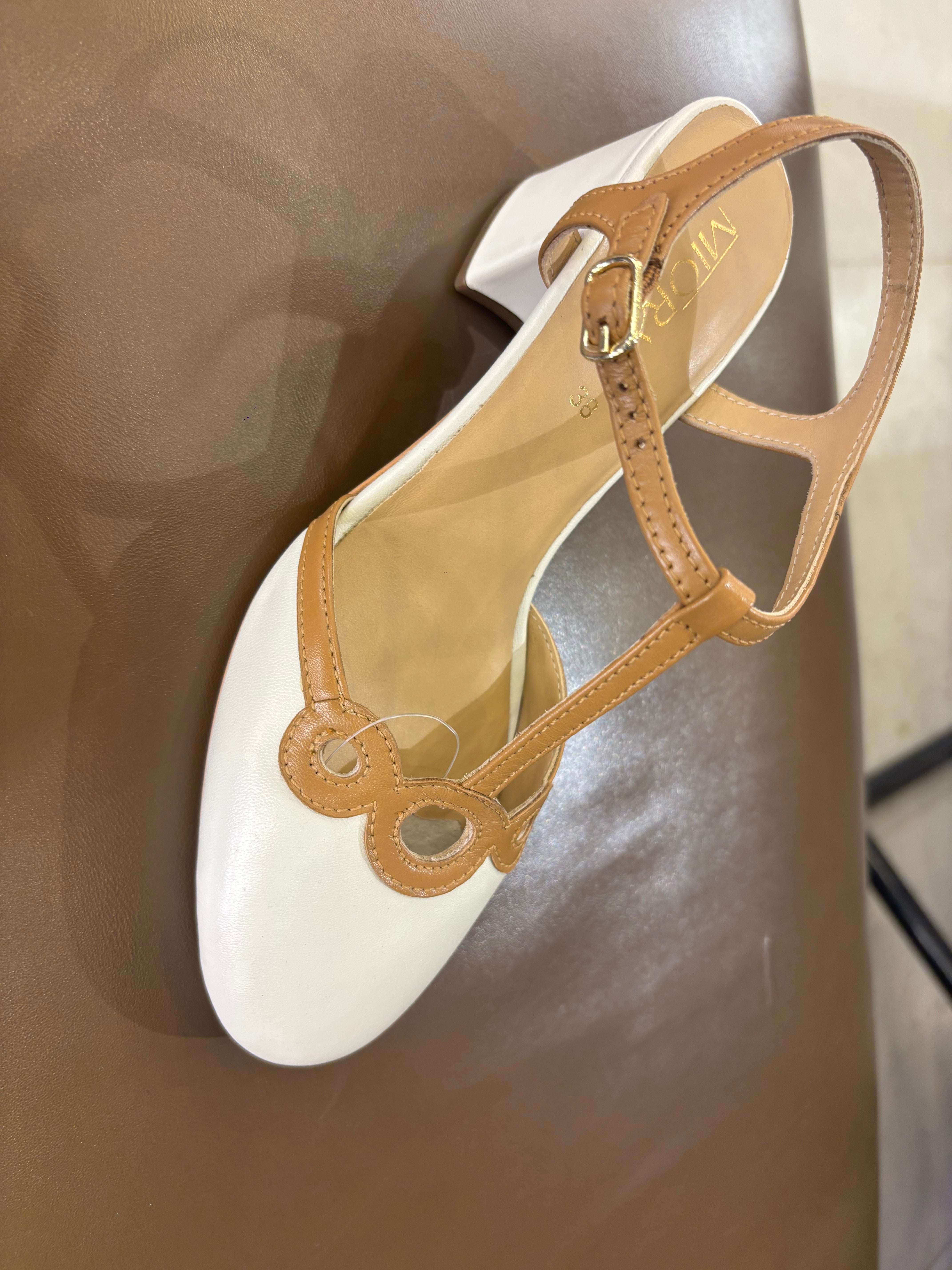 Iris 2.0 Premium Leather Ankle Strap Block Heels