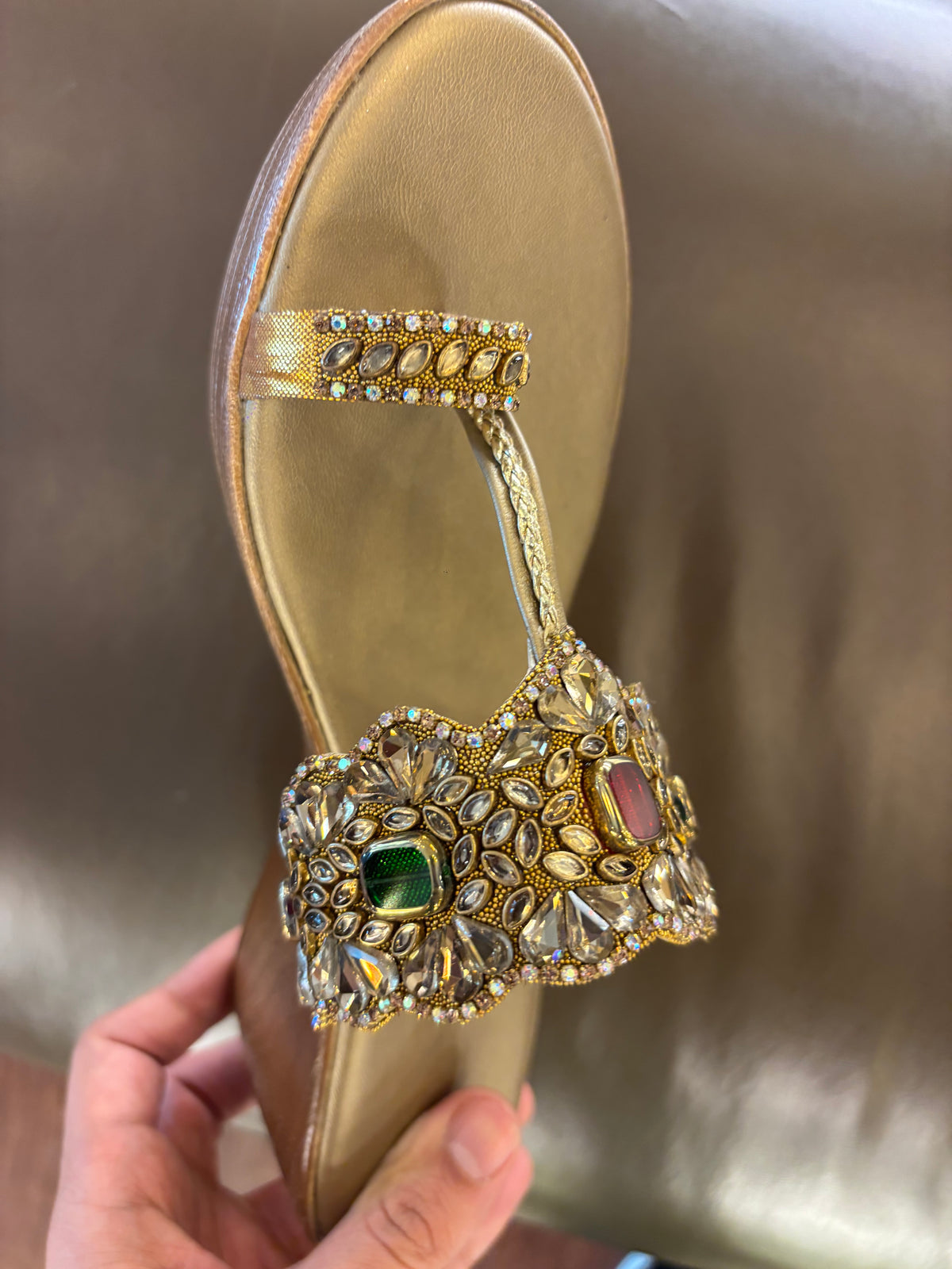 Noor Embellished Ethnic Fancy Wedge Heels