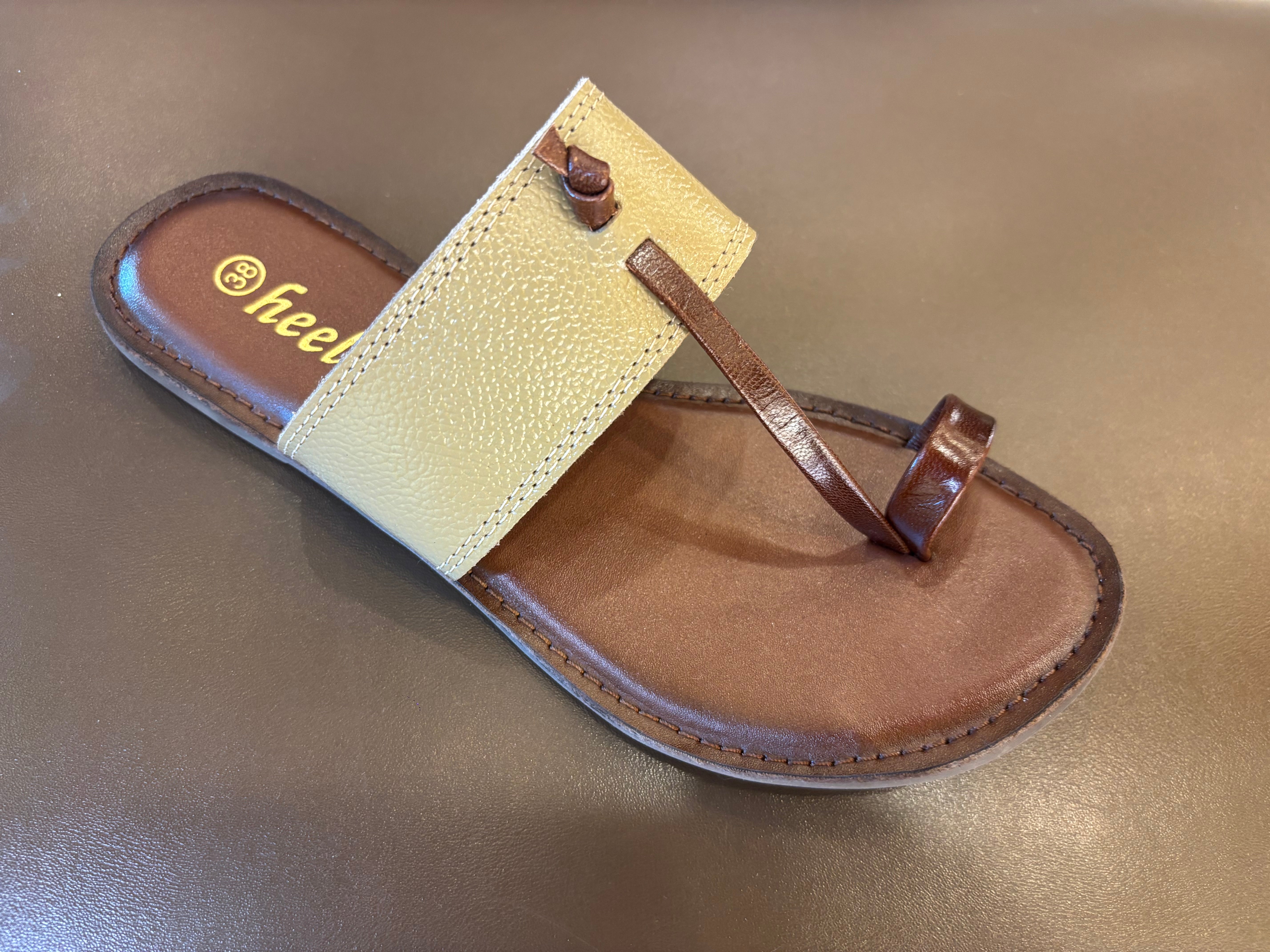 Blake Leather Thumb Kohlapuri Slippers - The Heels India