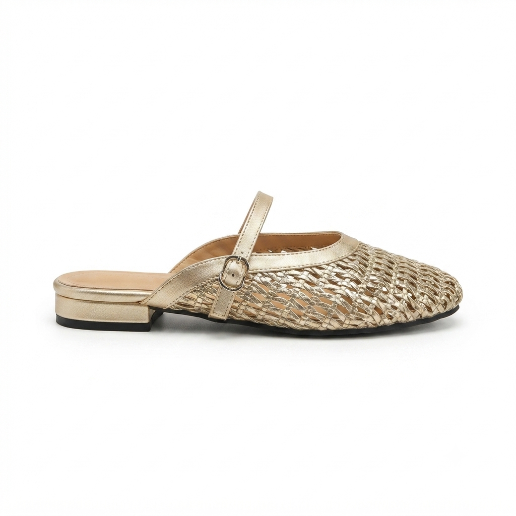 Nysa Premium Mesh Mary Jane Mules