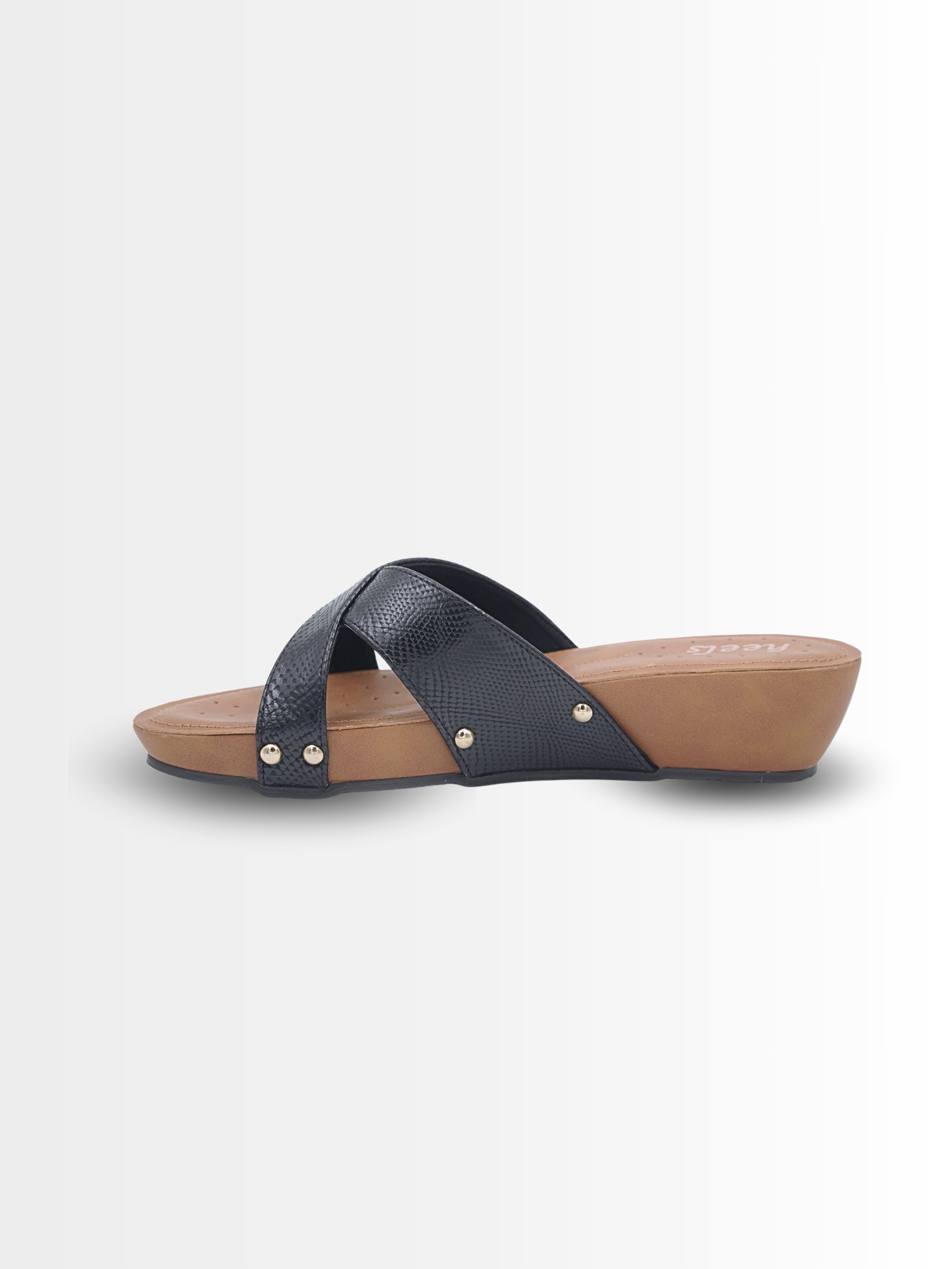 Zeeba Cushioned Cross Slippers
