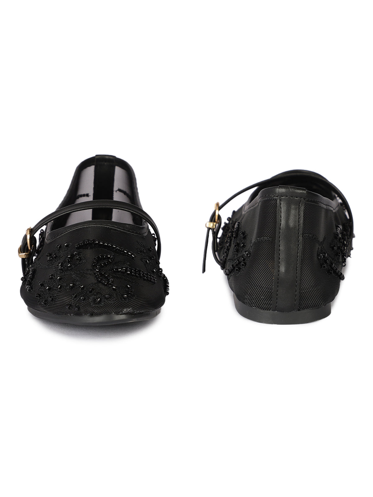 Kresha Premium Embellished Flat Mary Jane Ballerinas