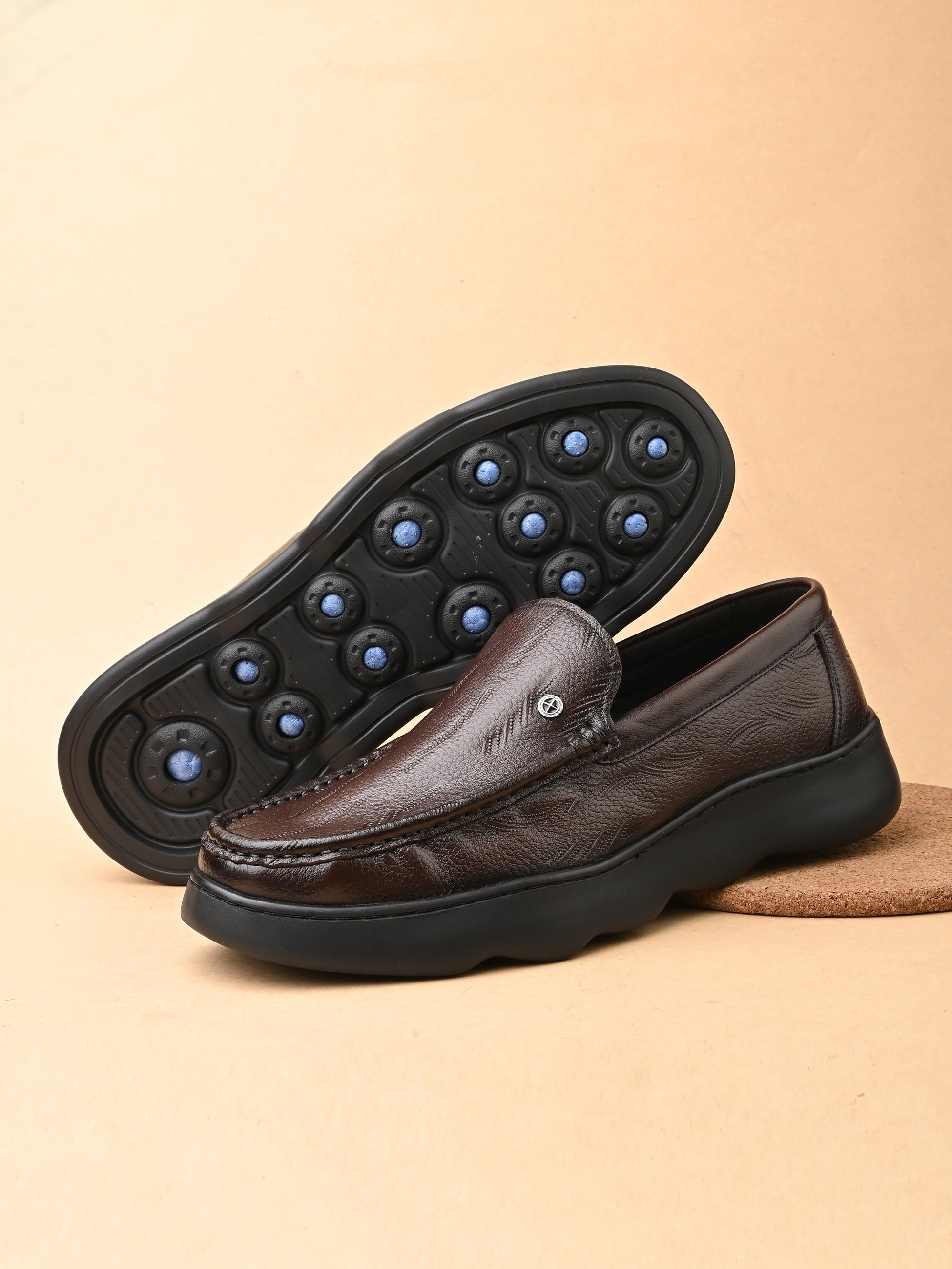 Bravon Luxury Leather Formal Loafers - The Heels India