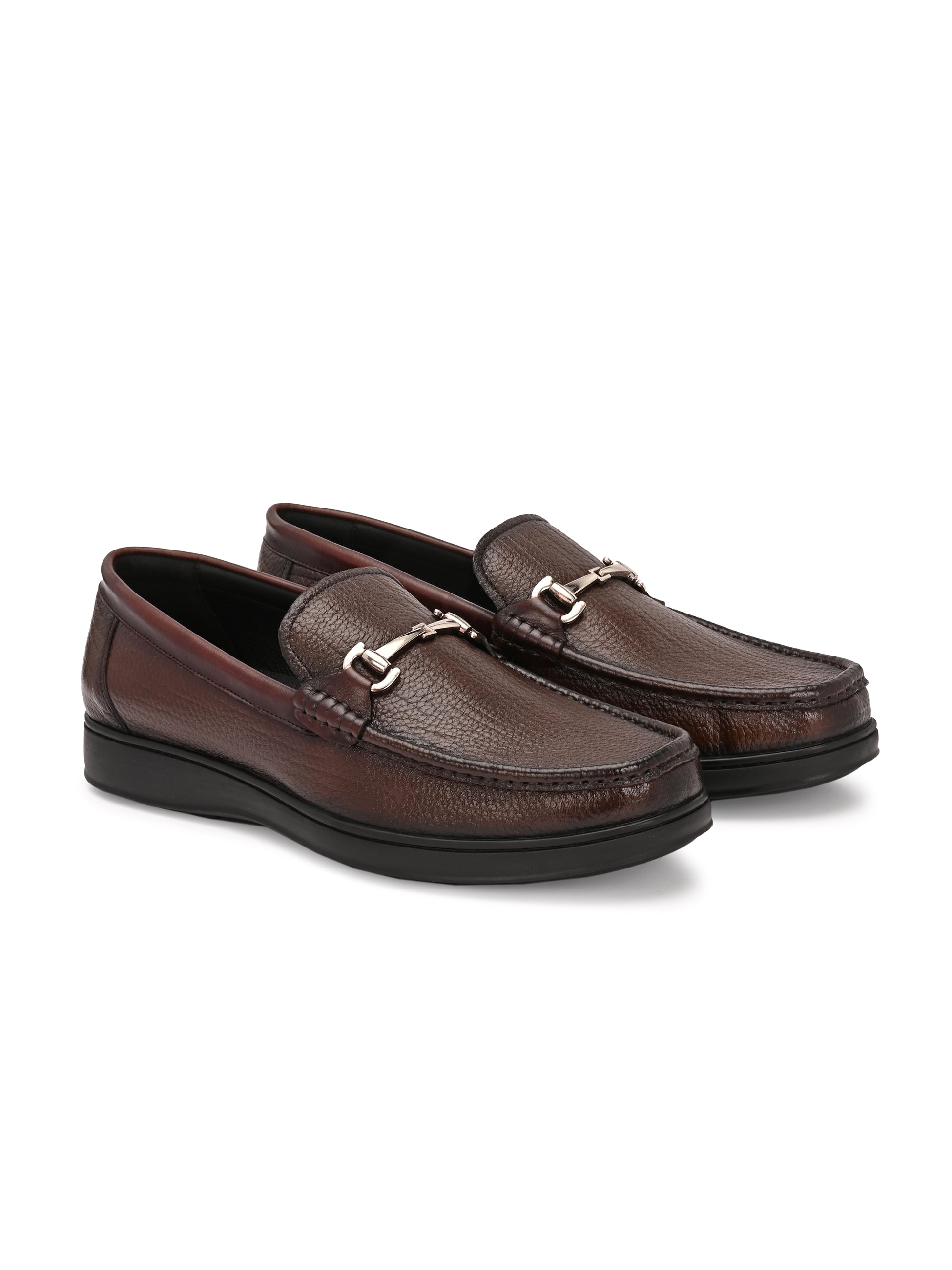Kresto Luxury Leather Formal Loafers - The Heels India