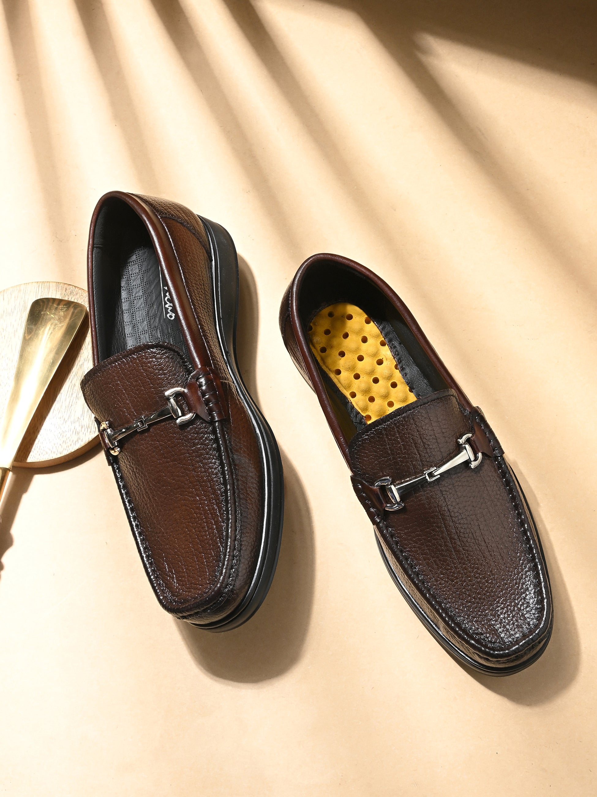 Kresto Luxury Leather Formal Loafers - The Heels India
