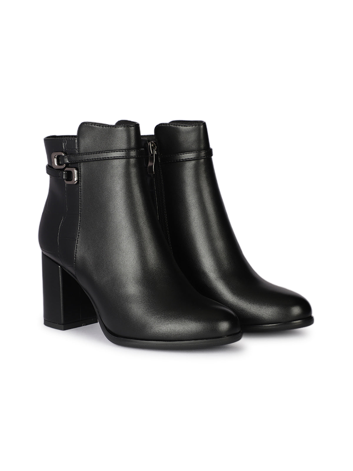 Stella Premium Winter Ankle Block Heel Boots