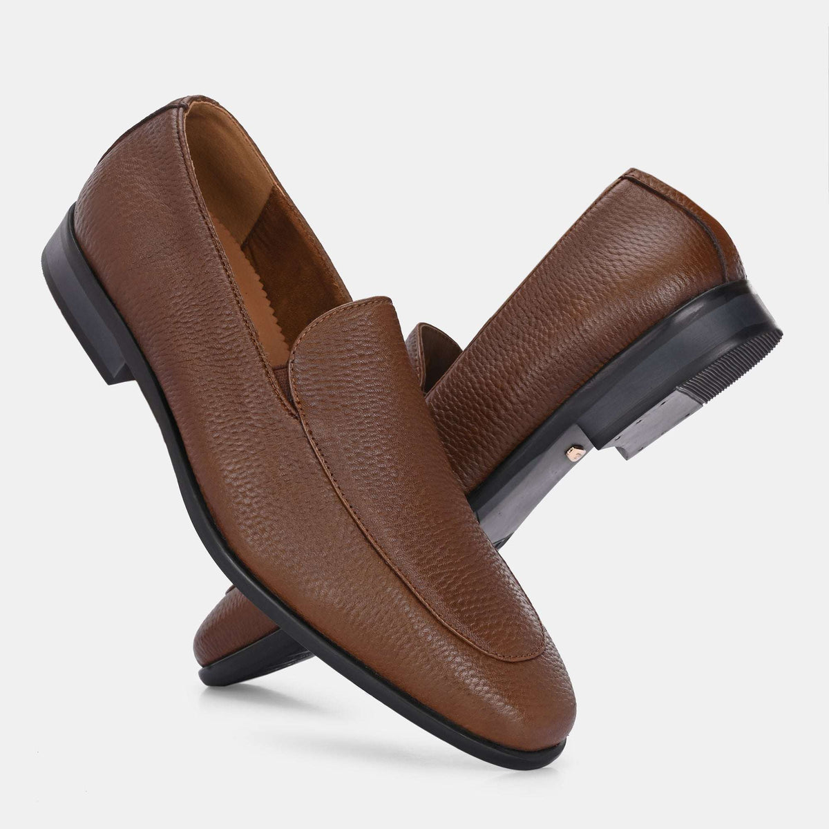 Ethan Pashmina Leather Penny Loafers - The Heels India