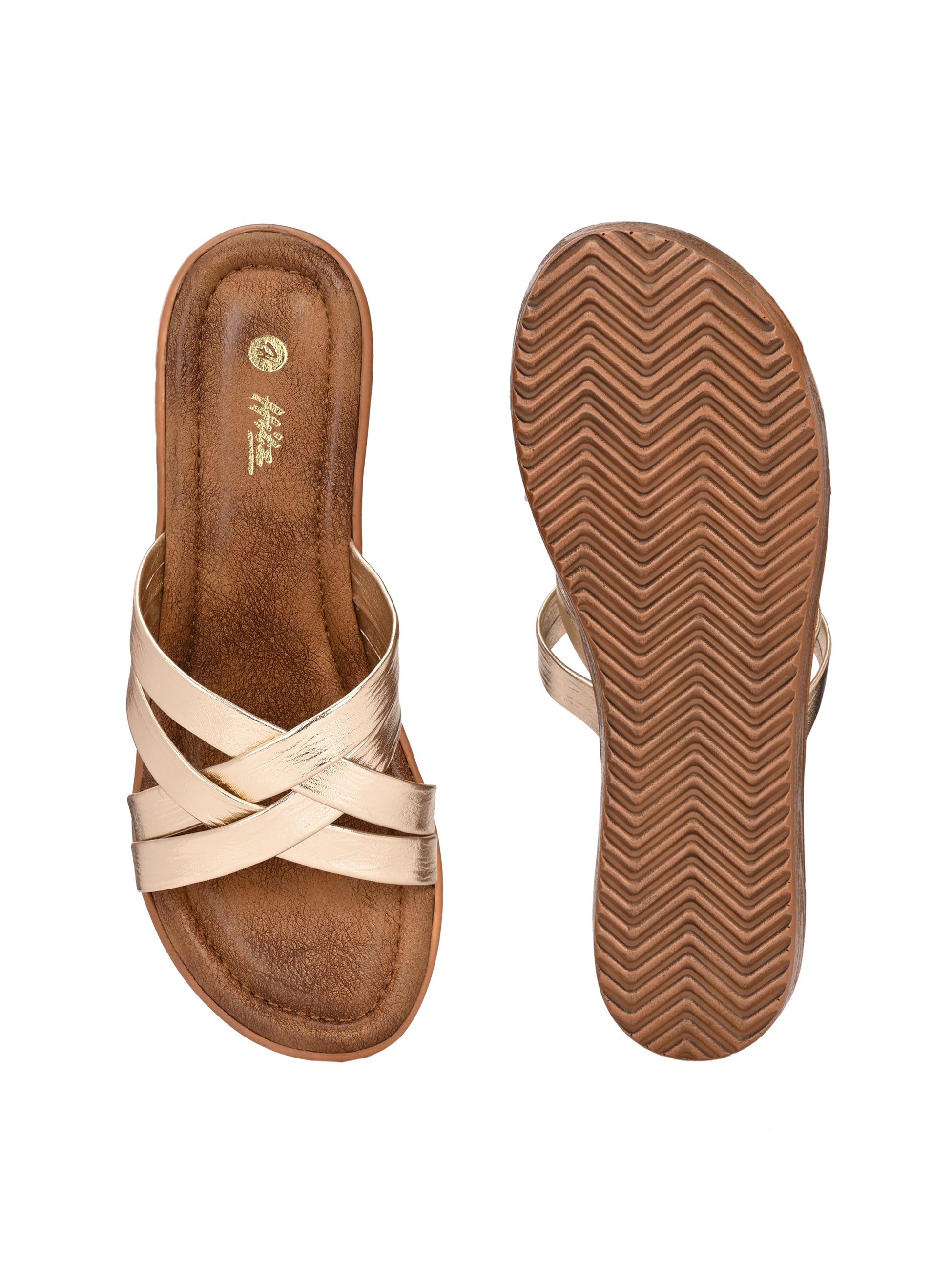 Kaiva Wedge Cross Slippers