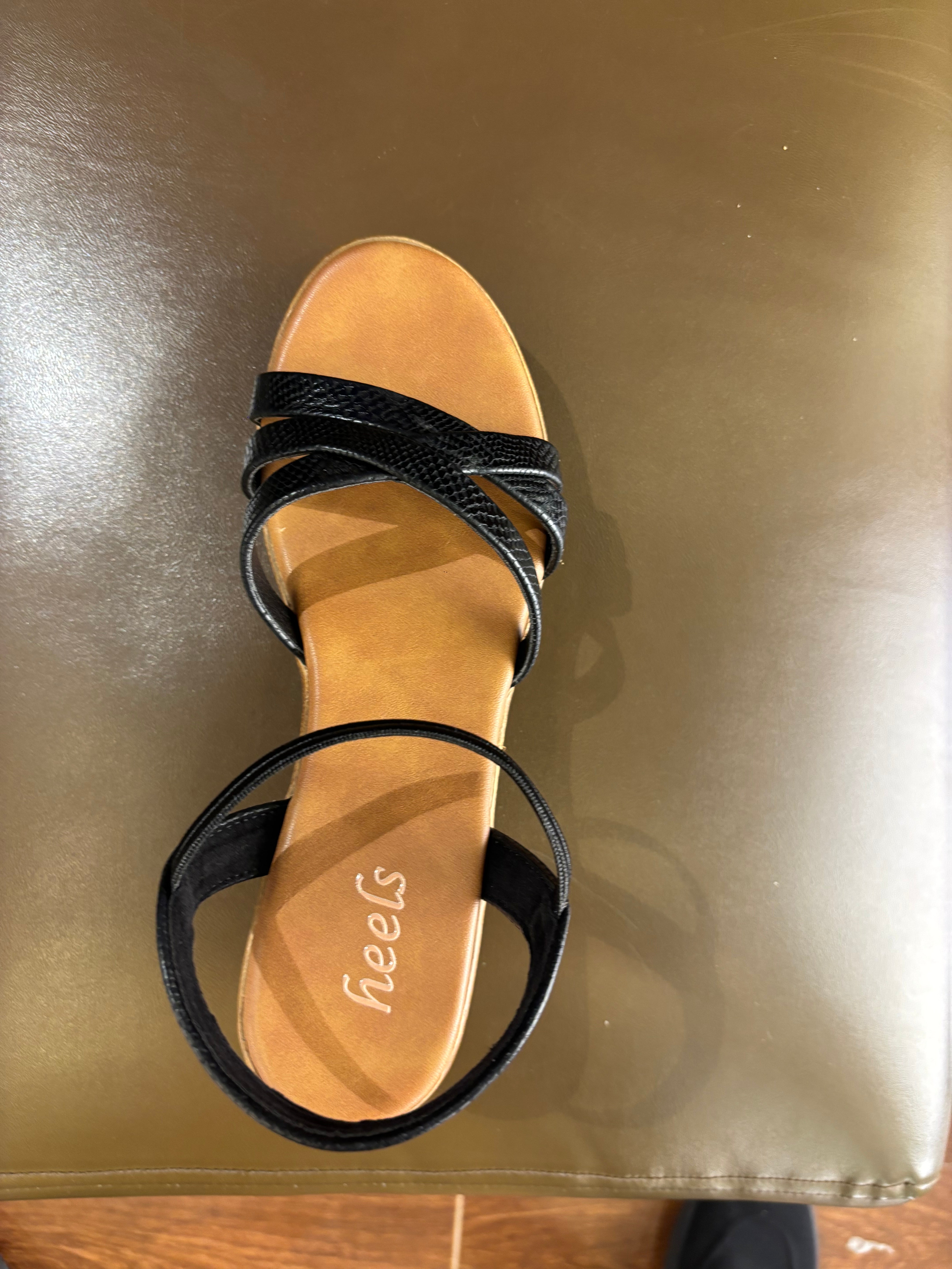 Lea Lightweight Peep Toe Wedge Platform Sandals