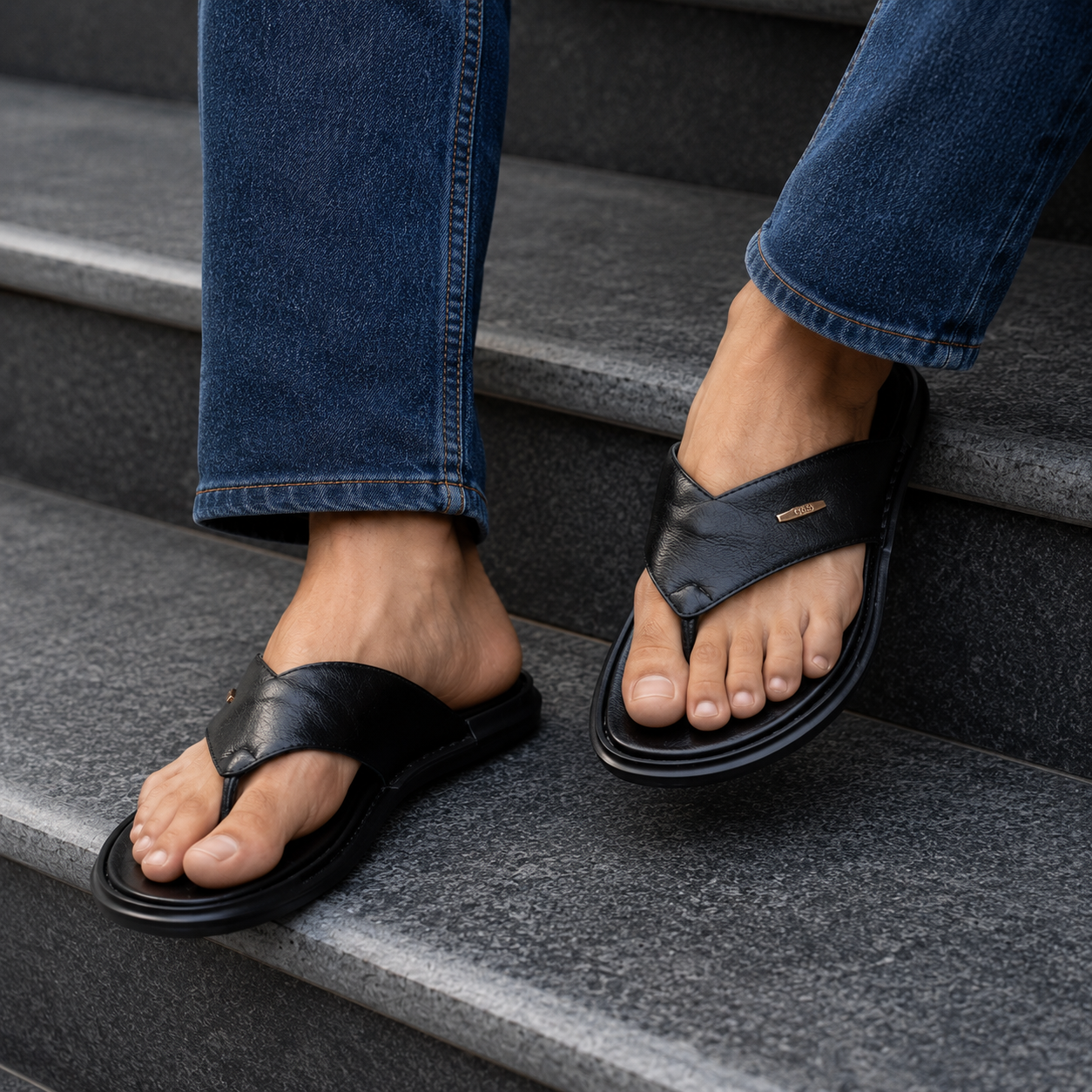 Vincent Cushion Leather Slippers - The Heels India