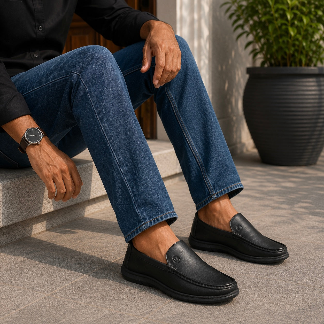 Neil Zero Gravity Lightweight Leather Slip On Sneakers - The Heels India