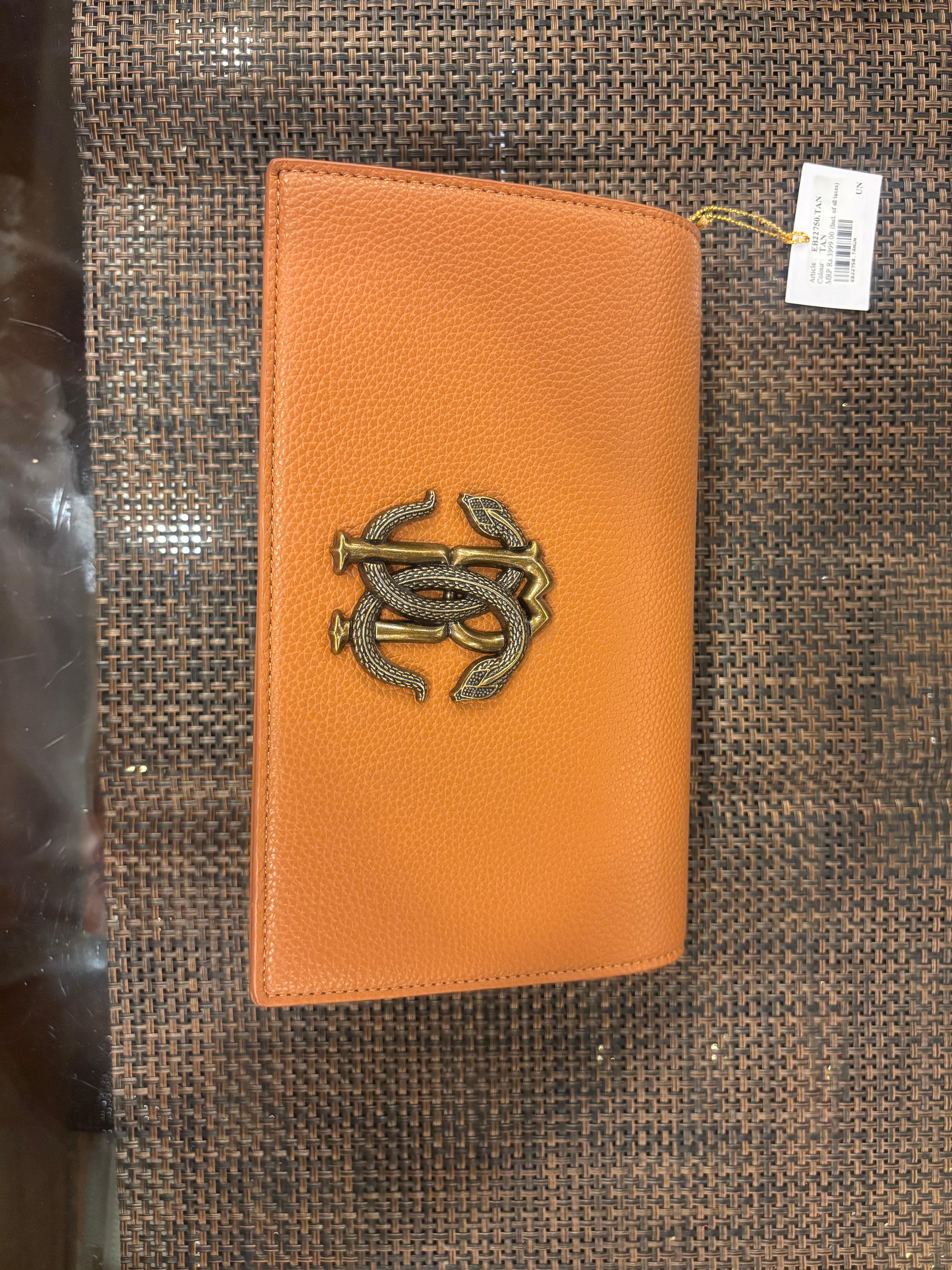 Metallic Snake Buckle Top Flap Sling Bag