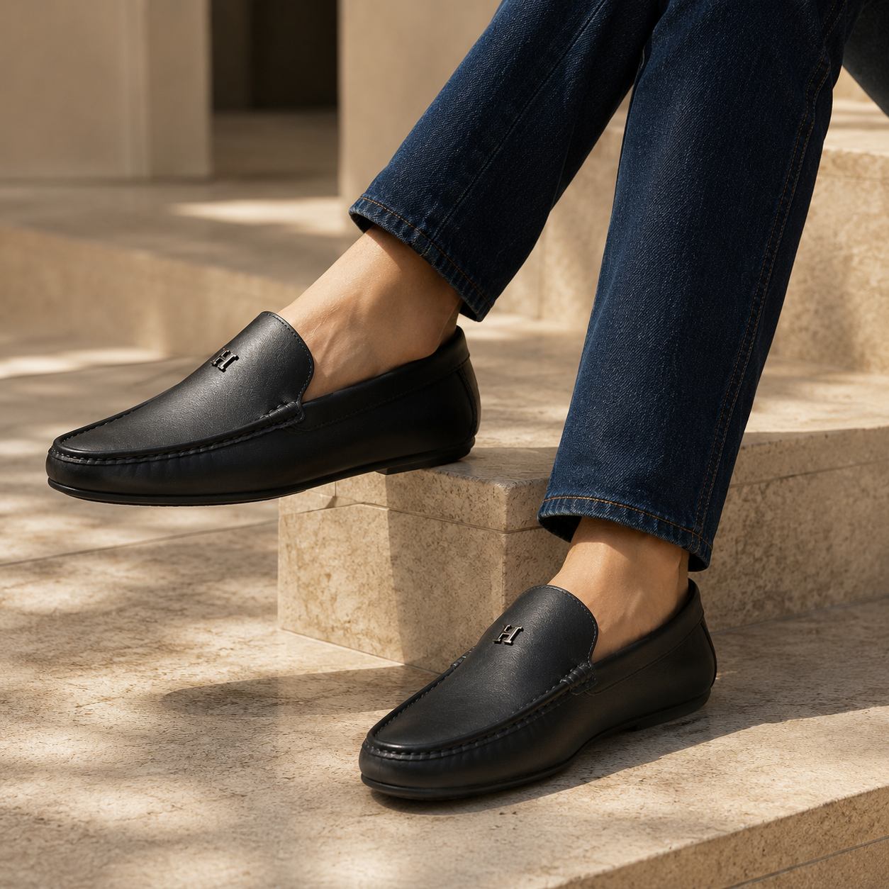 Henry Premium Leather Driving Loafers