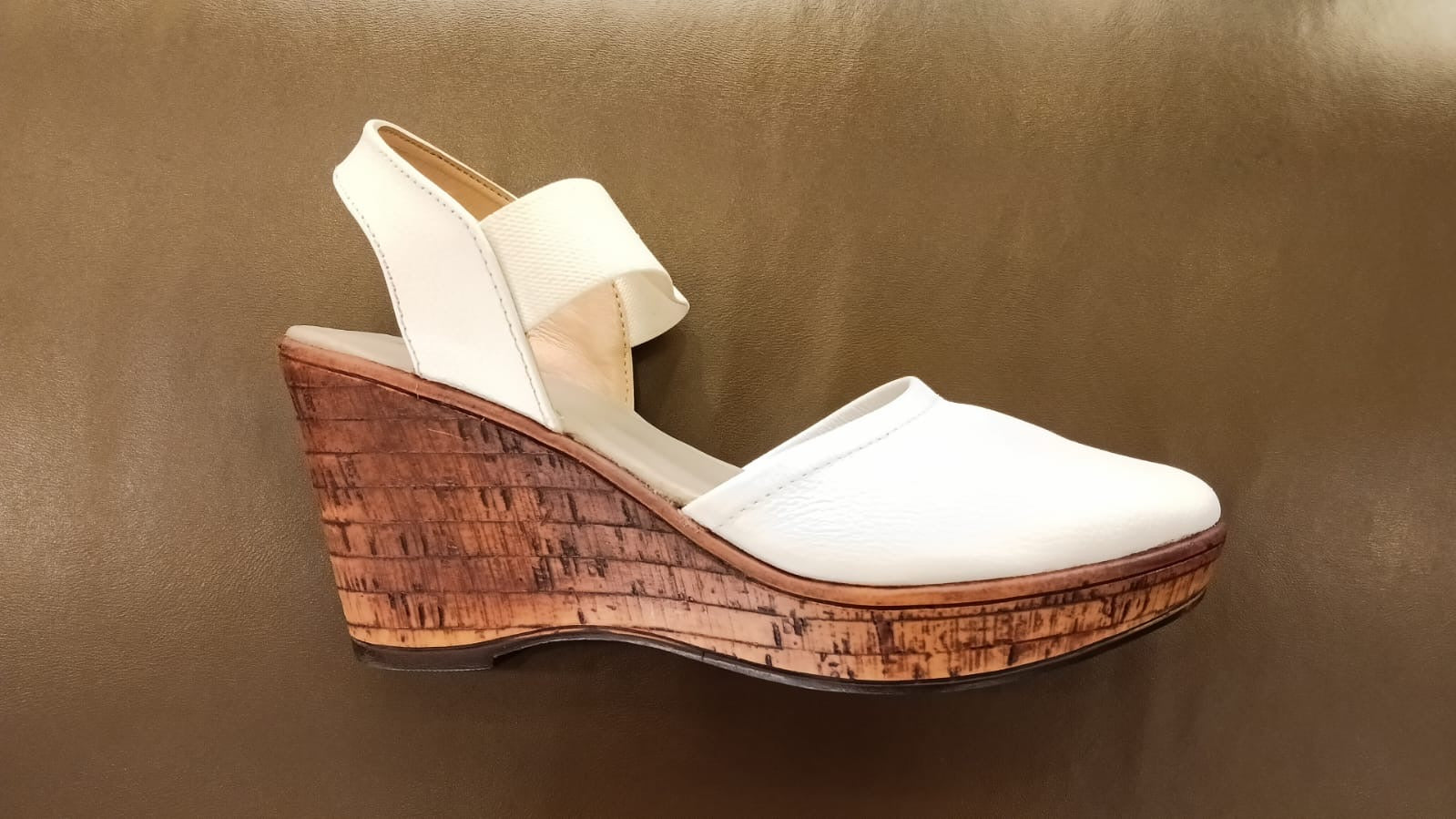 Jess Leather Platform Wedge Heel Sandals