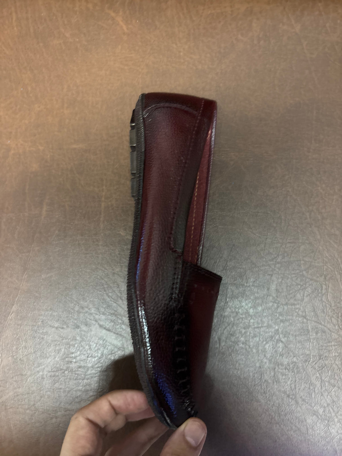 Lizzy 3.0 Leather Classic Ballerinas in Maroon - The Heels India