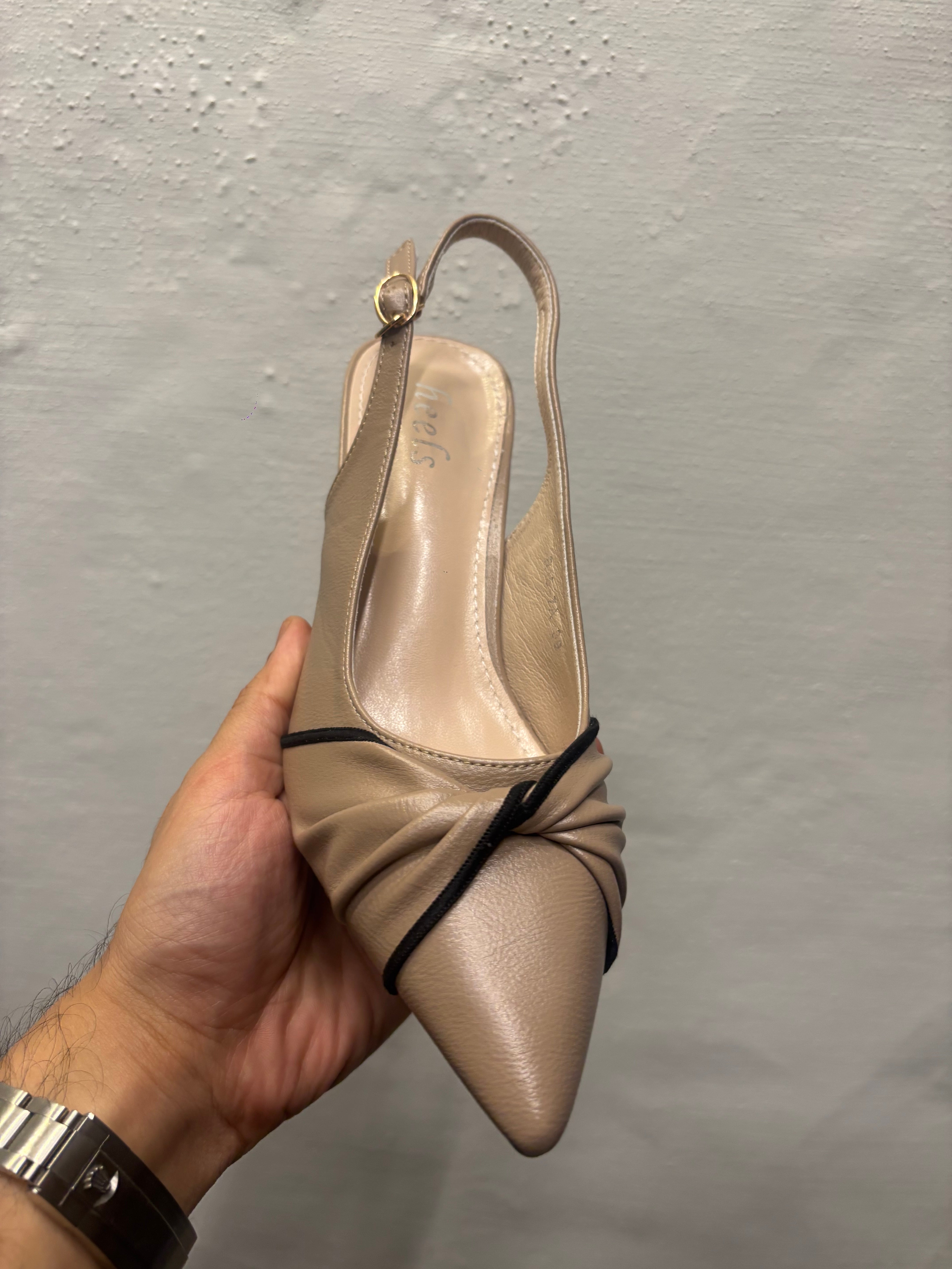 Alba Swirl Slingback Pumps - The Heels India