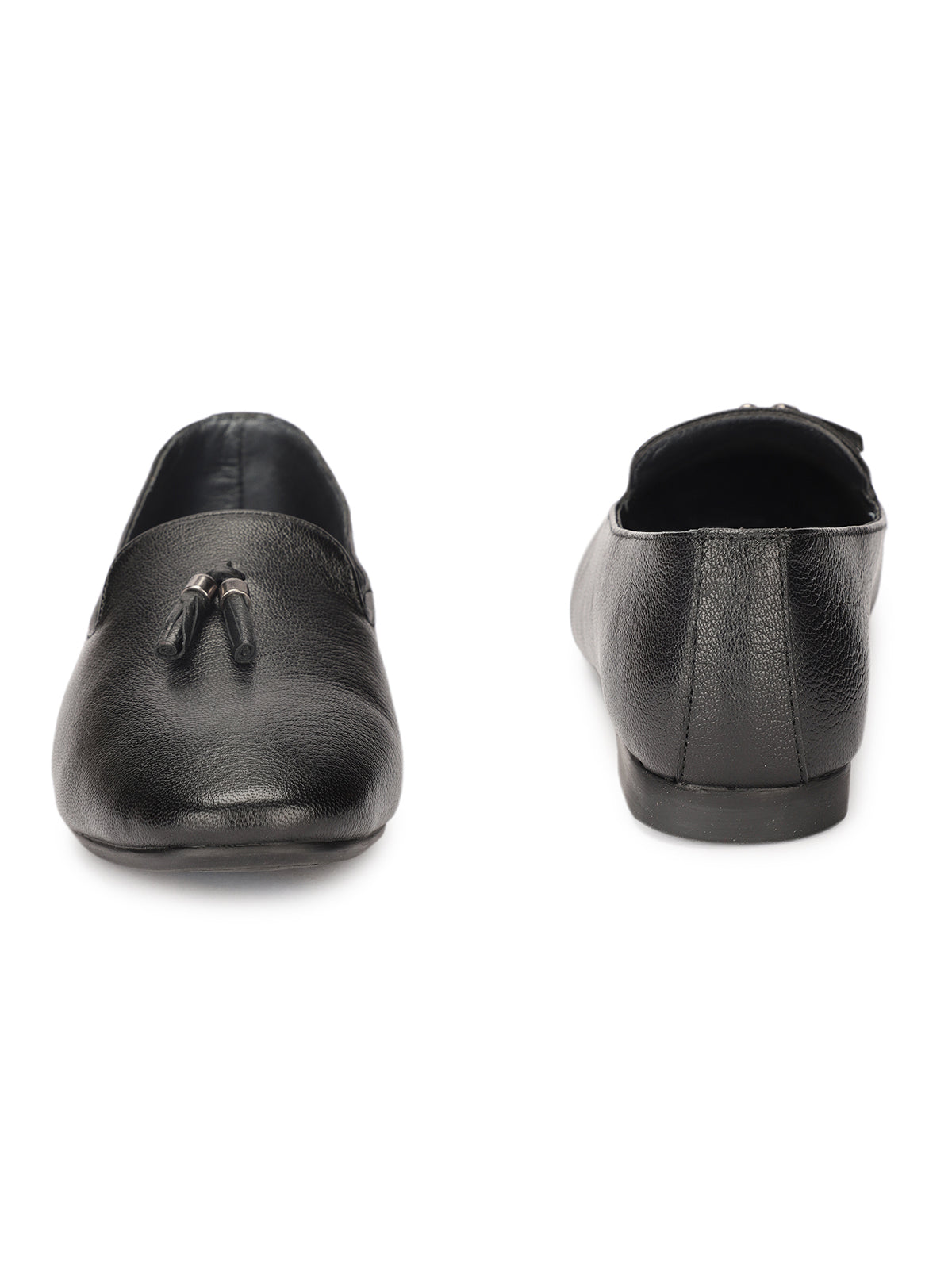 Clinton Leather Tassel Cushioned Loafers