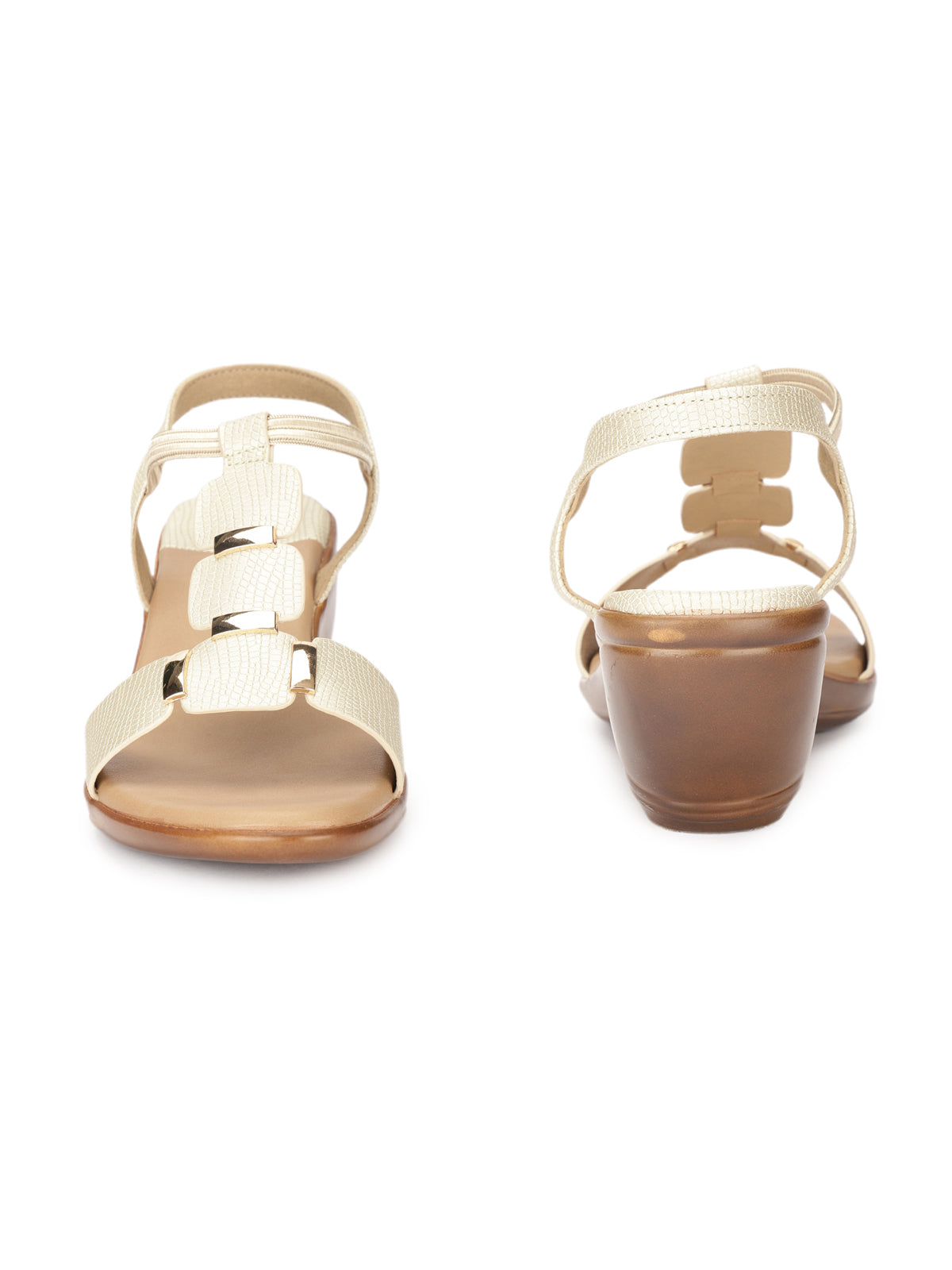 Clarionne Elastic Wedge Heel Sandals - The Heels India