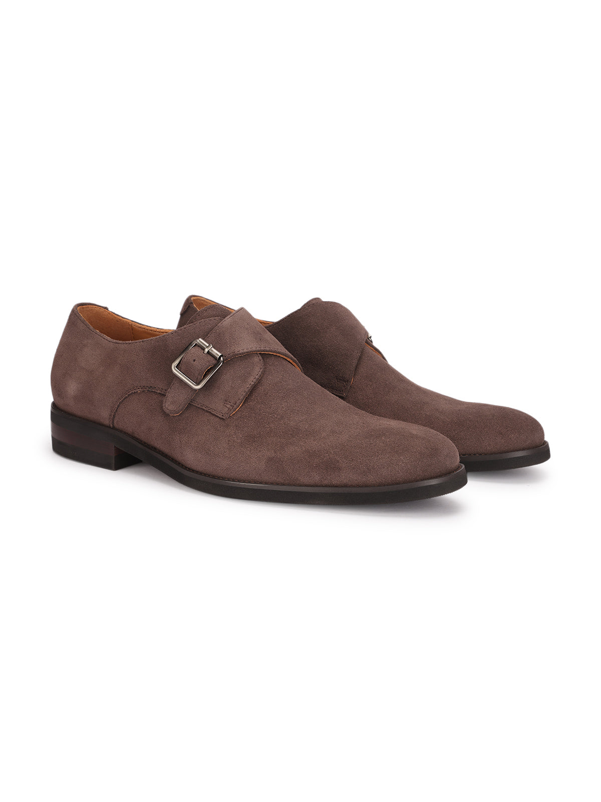 Salvatore Suede Leather Monk Strap