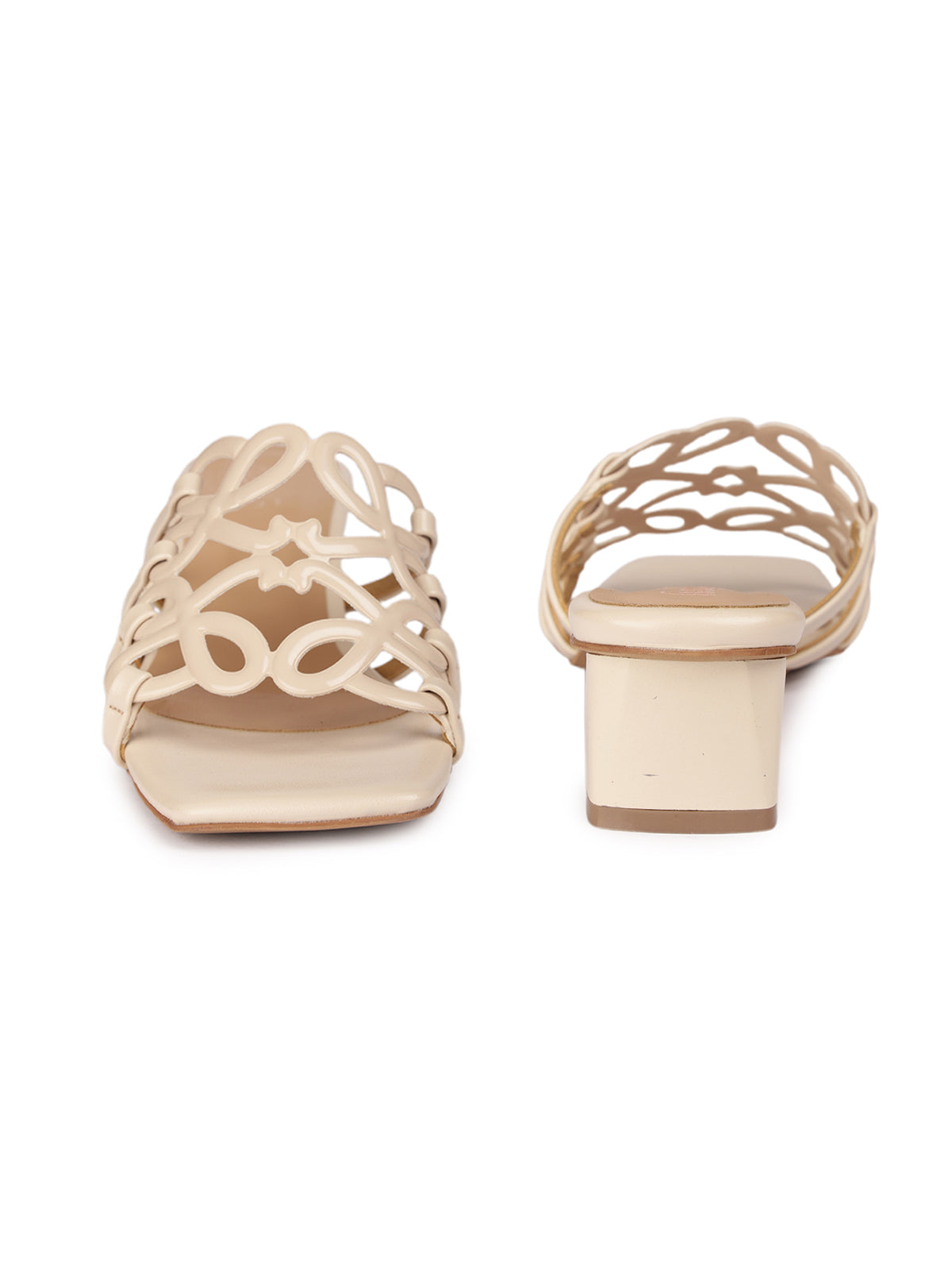 Opaline Laser Cut Kitten Heels