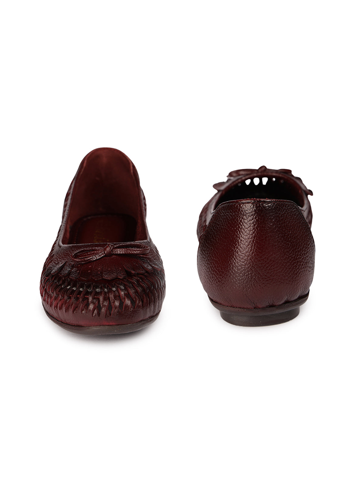 Felipe Leather Fringe Ballerinas