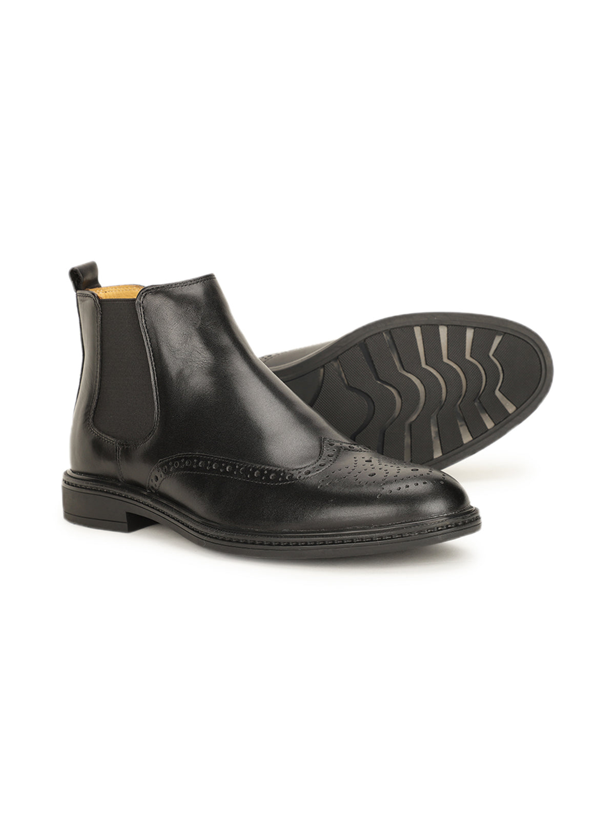 Noir Premium Leather Chelsea Boots