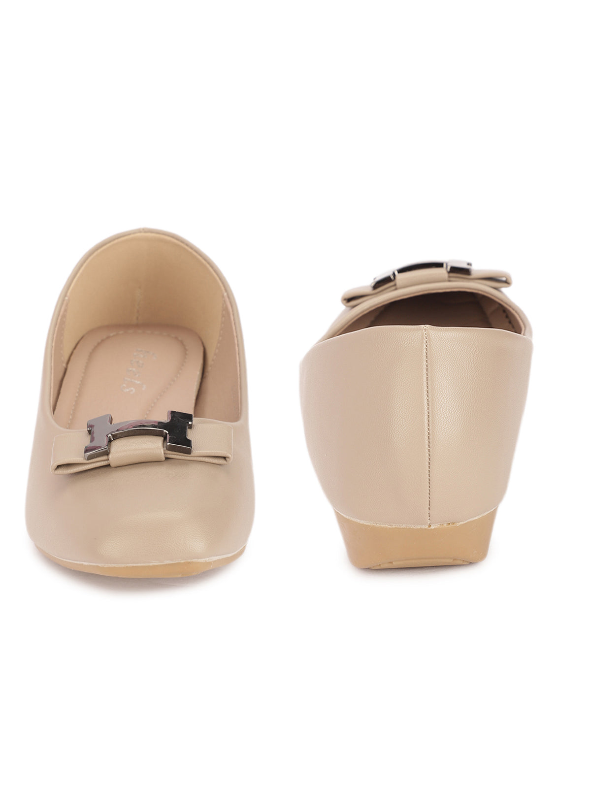 Pisa Buckled Bow Flat Ballerinas