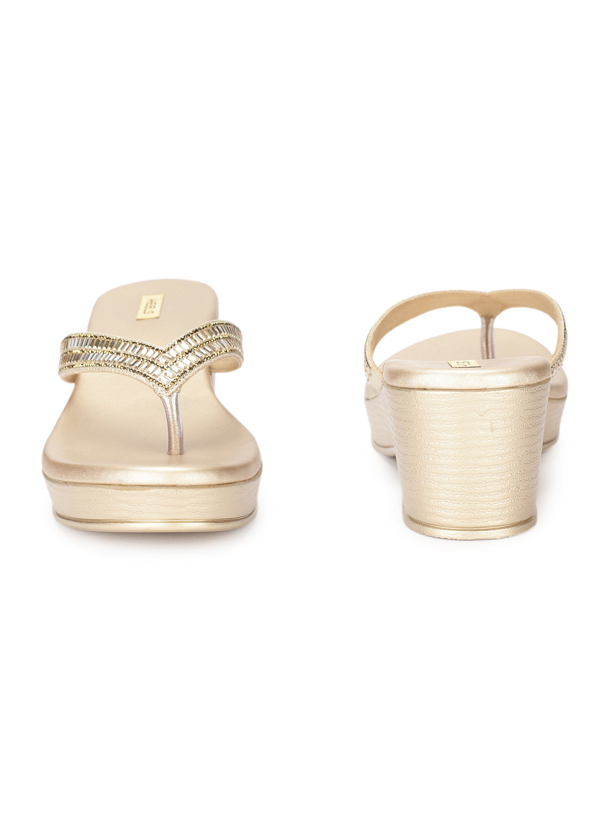 Seapha V Strap Wedge Heels