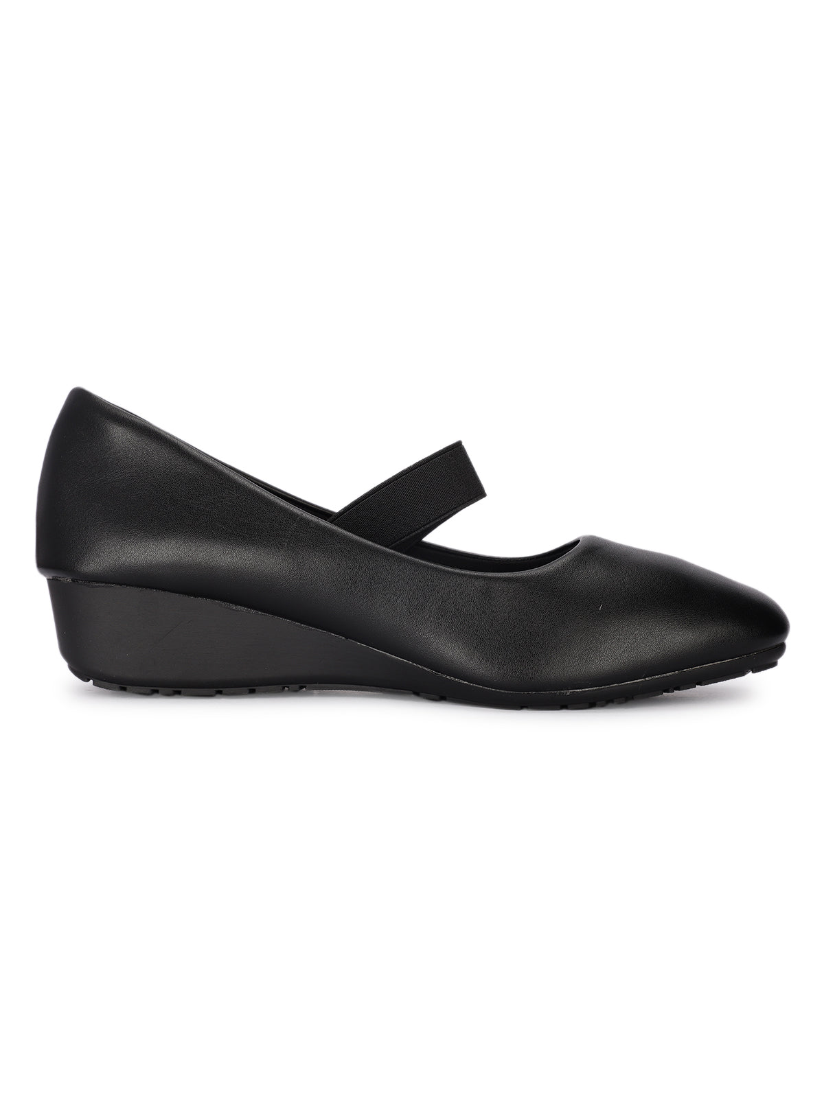 Kyra Elastic Strap Wedge Ballerinas