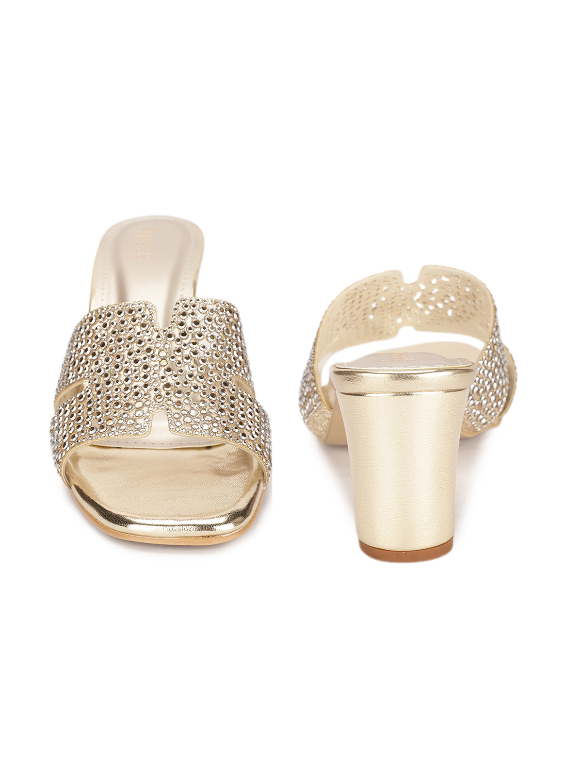 Helene Bling Block Heel Muse
