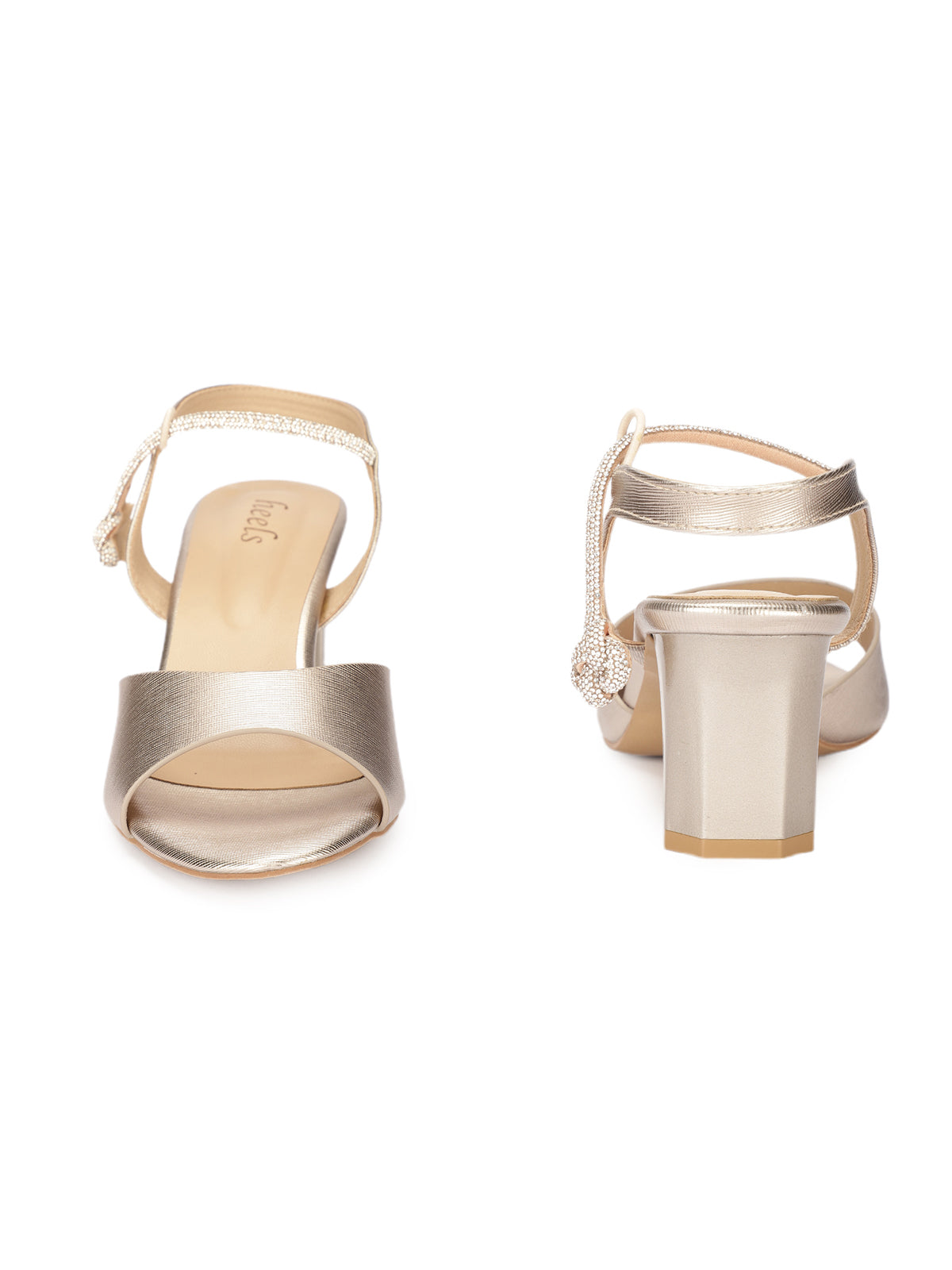 Zanetti Block Heel Peep Toe Sandals