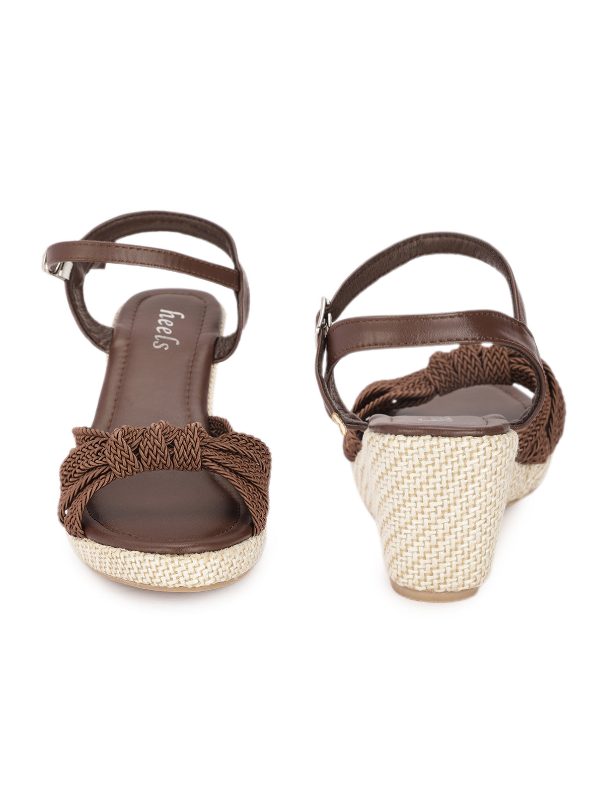Delia Crochet Jute Wedge Sandals