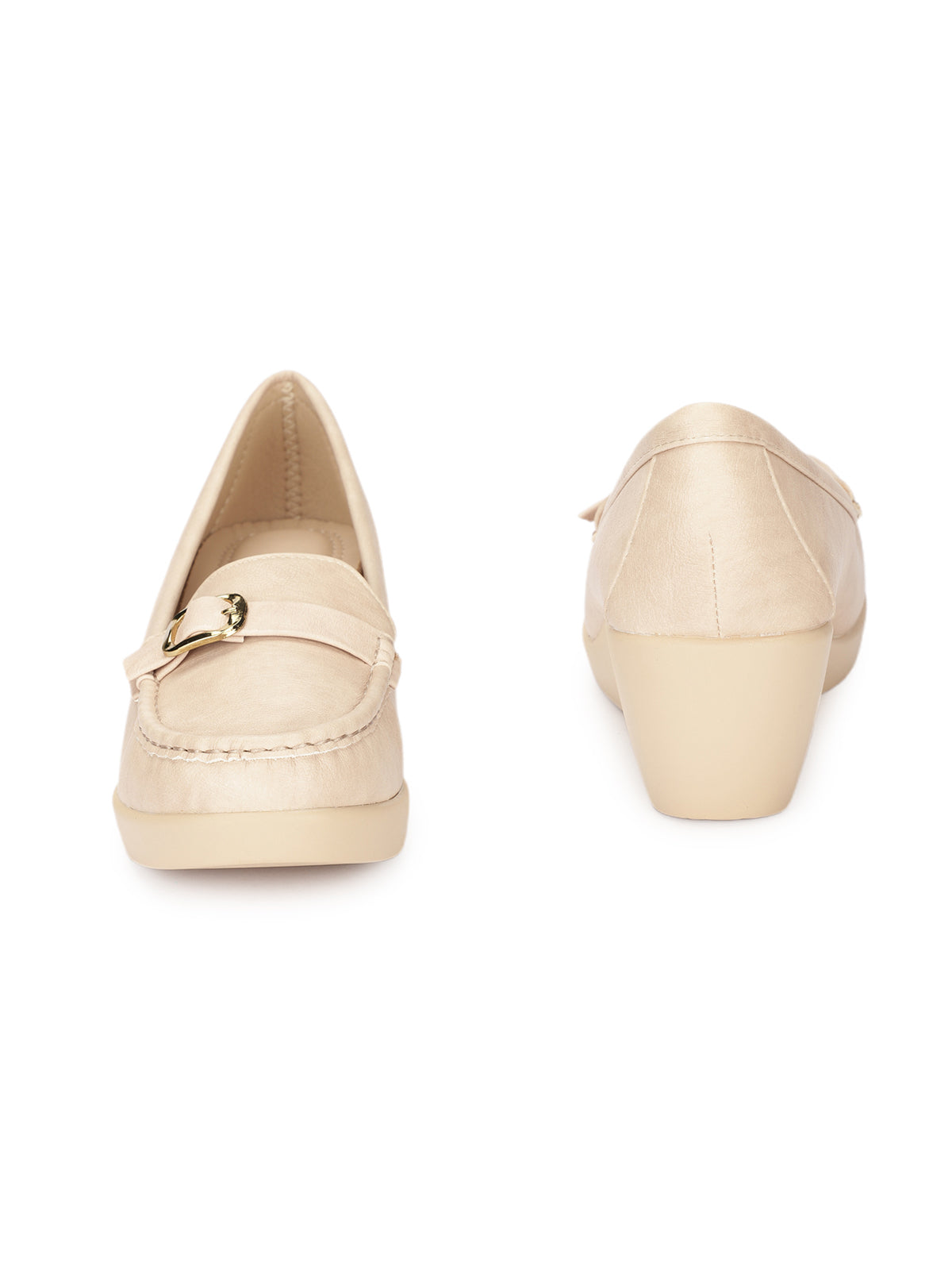 Sakina Cushioned Wedge Heel Loafers