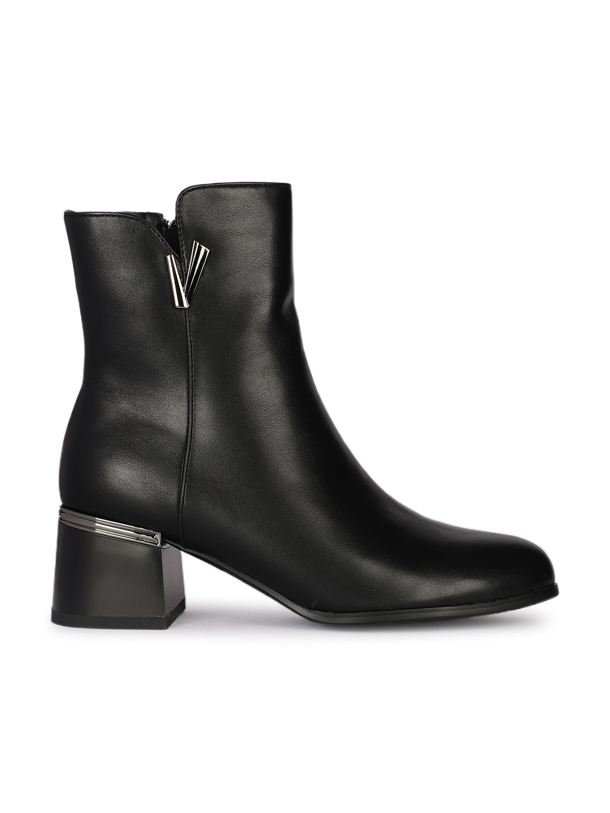 Savanna Premium Winter Ankle Boots with Block Heels