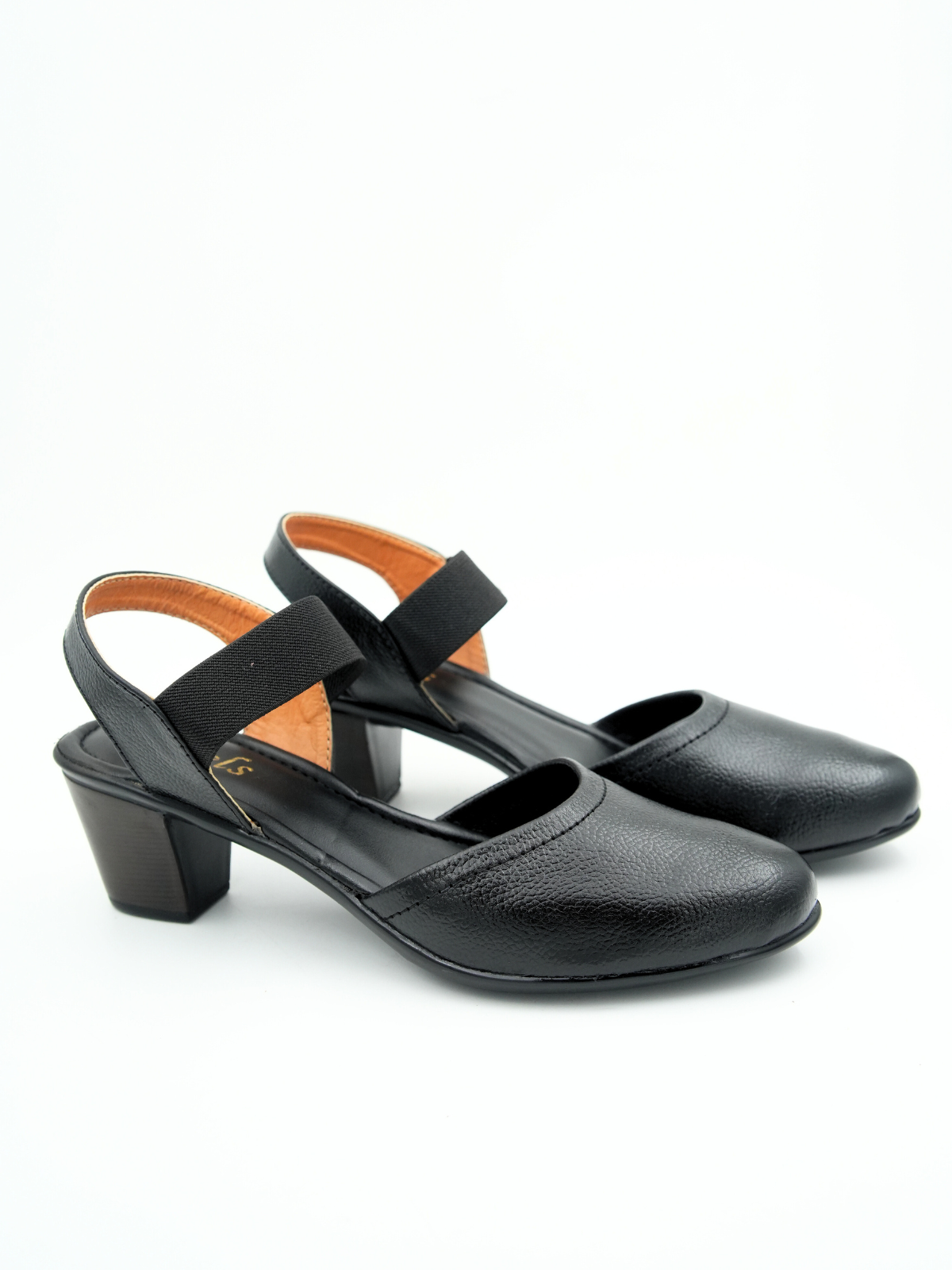 Marcia Leather Block Heel Pumps