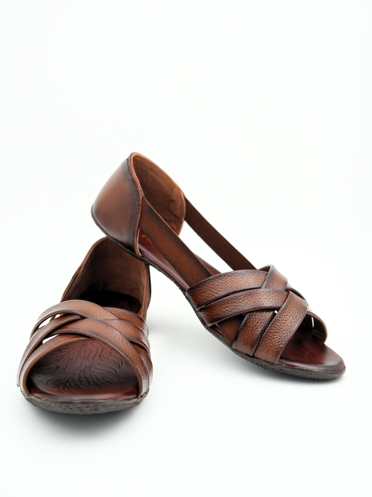 Georgia Leather Crisscross Sandals