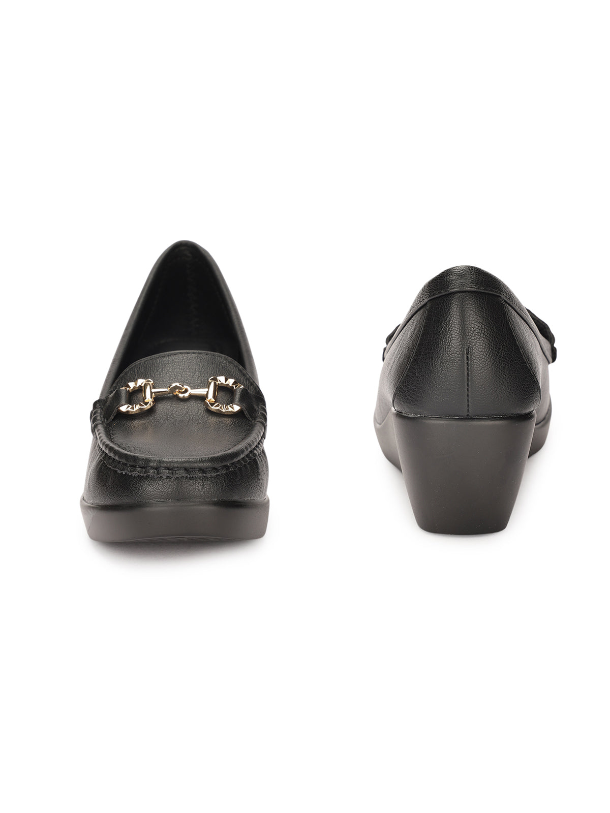 Renard Cushioned Wedge Heel Loafers - The Heels India