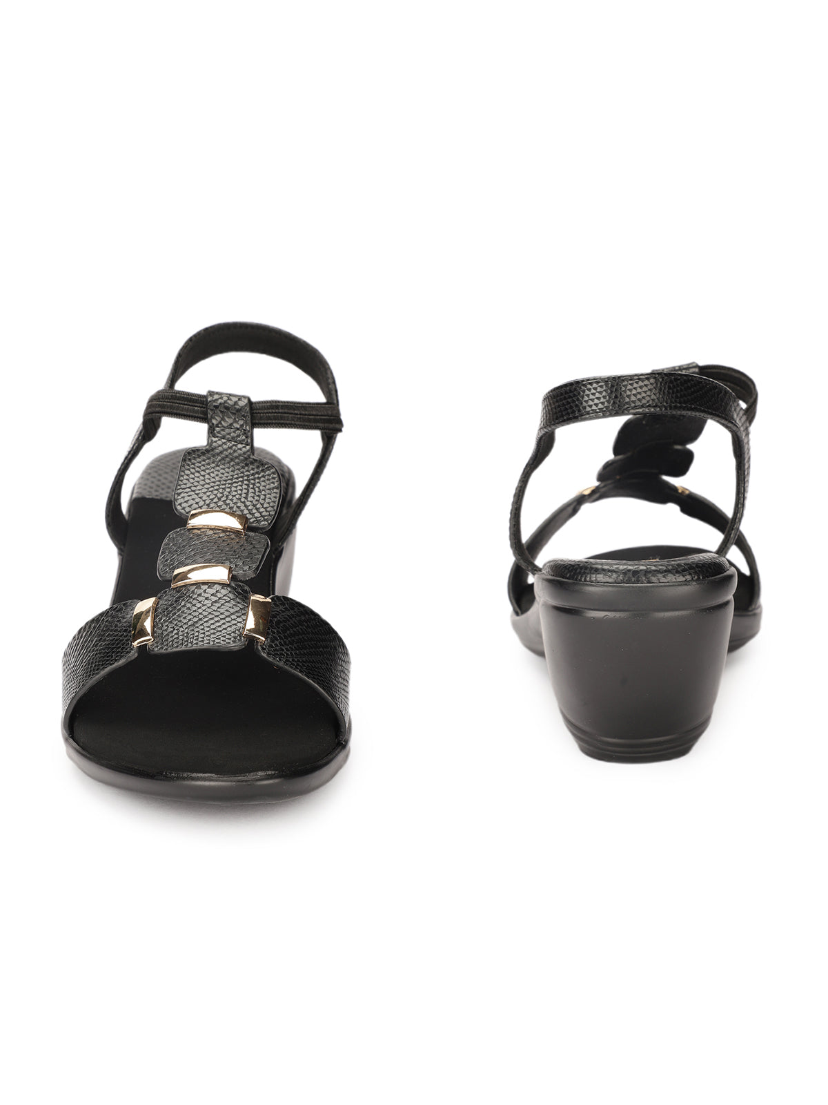 Clarionne Elastic Wedge Heel Sandals