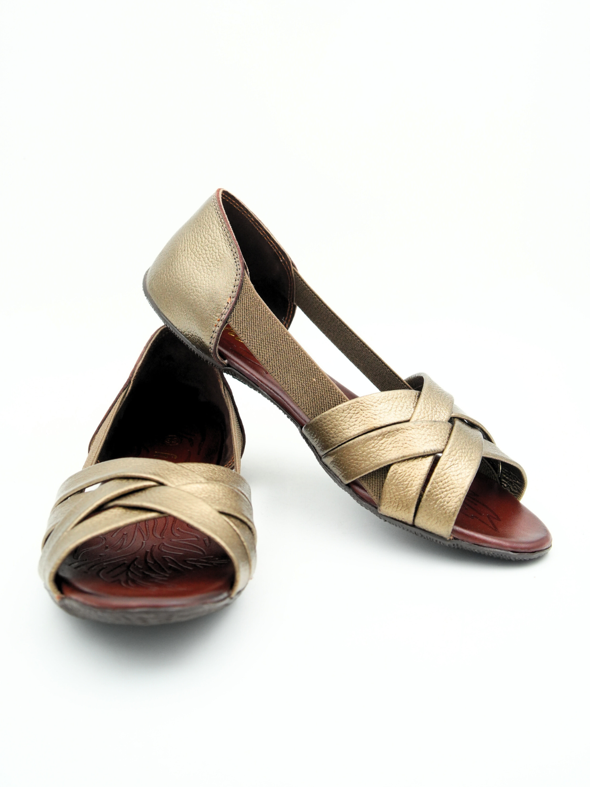 Georgia Leather Crisscross Sandals