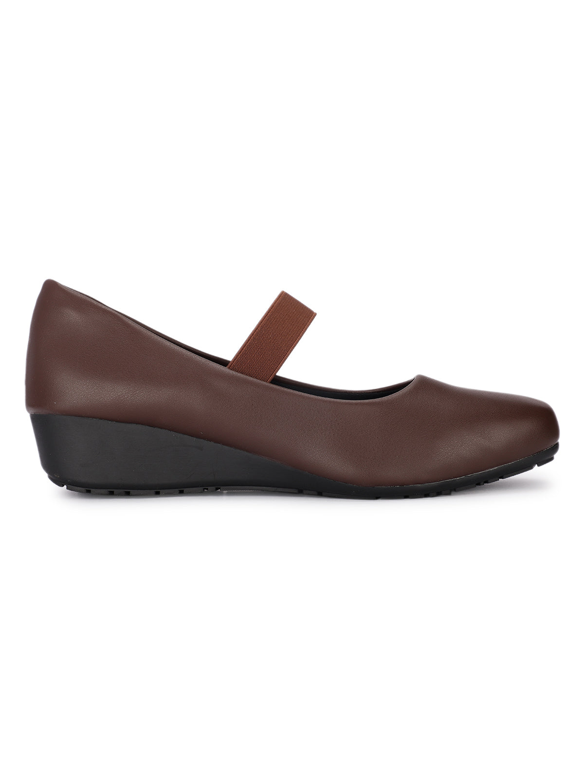 Kyra Elastic Strap Wedge Ballerinas