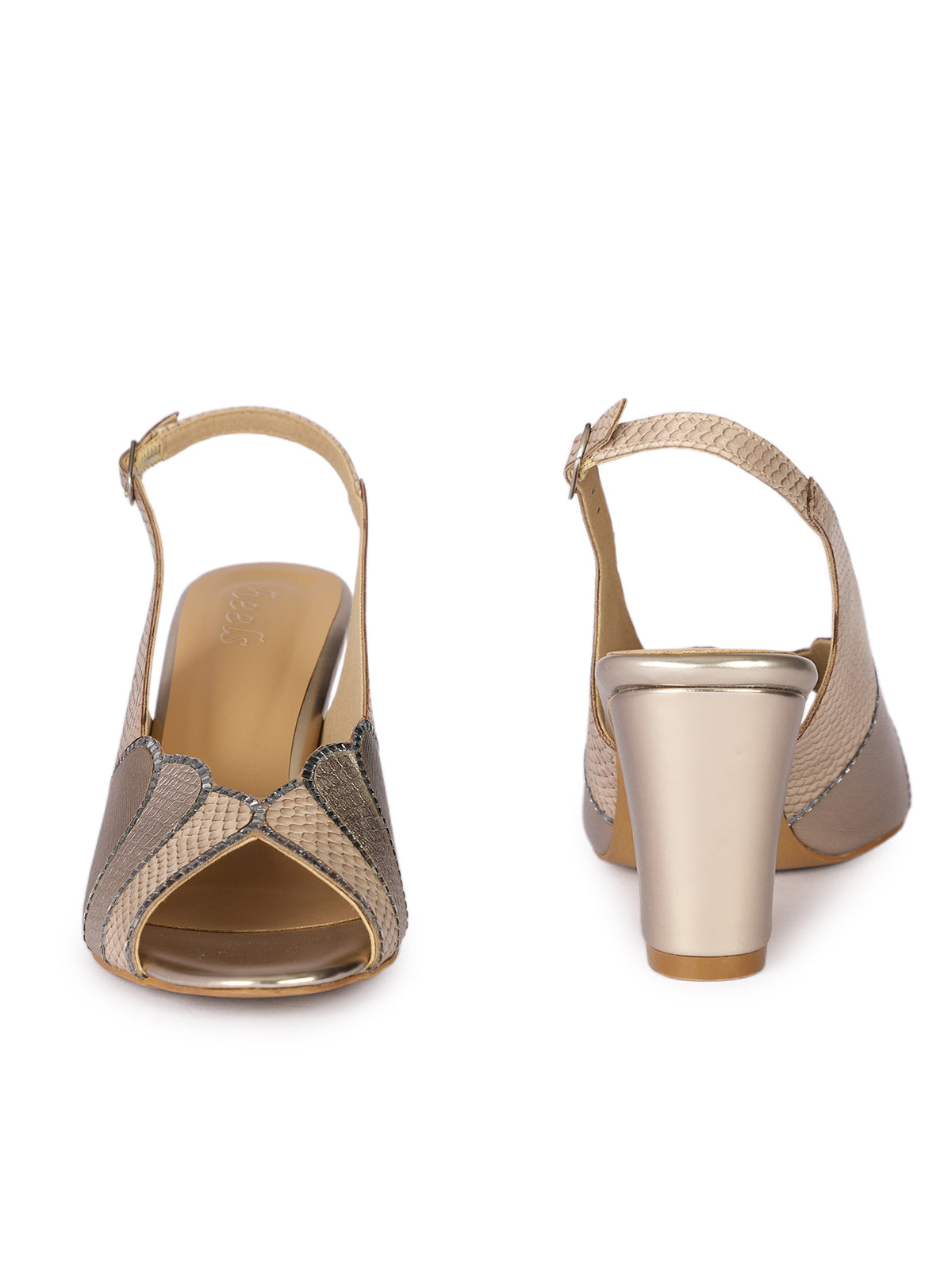 Jenny Slingback Peep Toe Block Heels