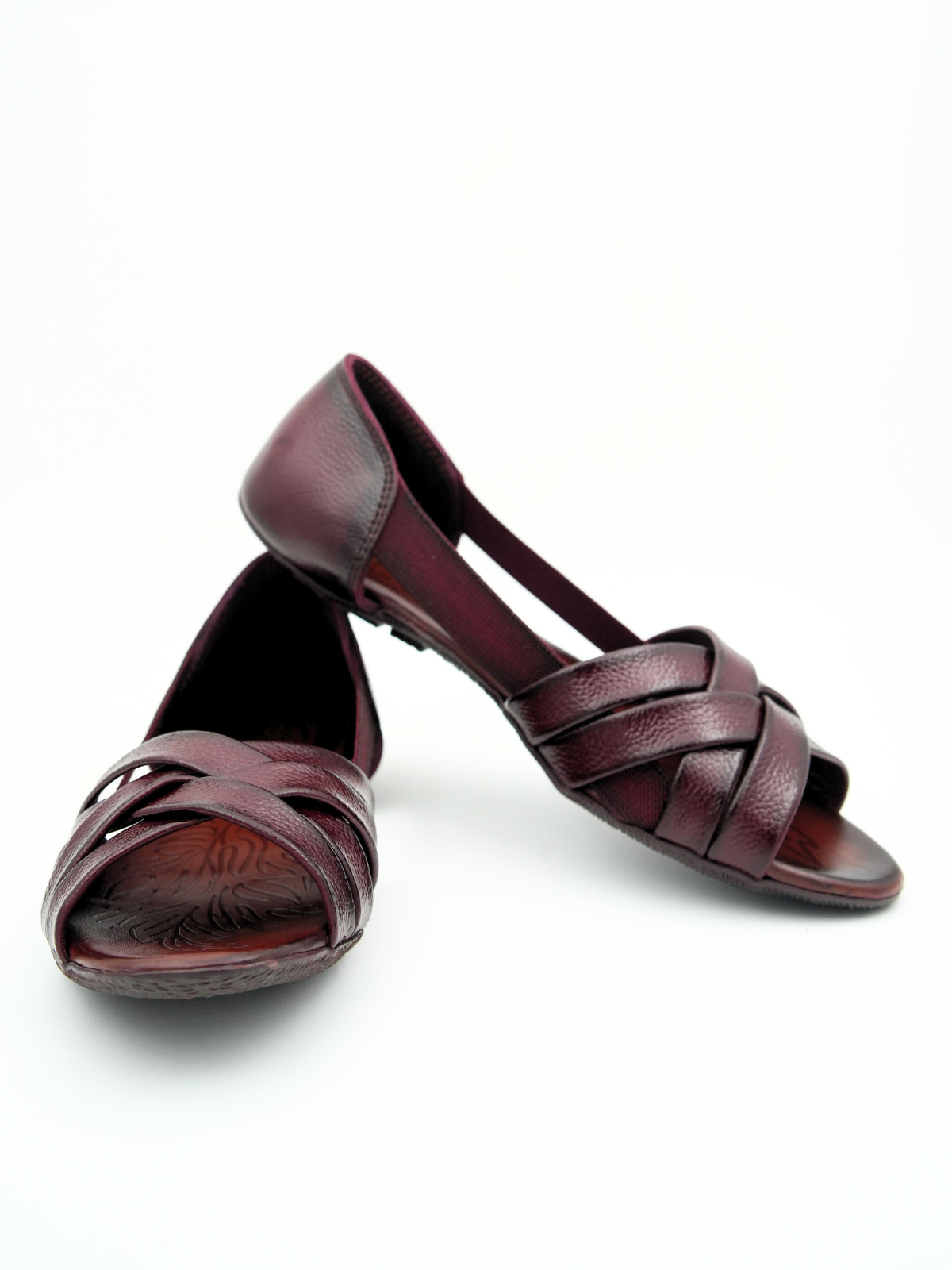 Georgia Leather Crisscross Sandals