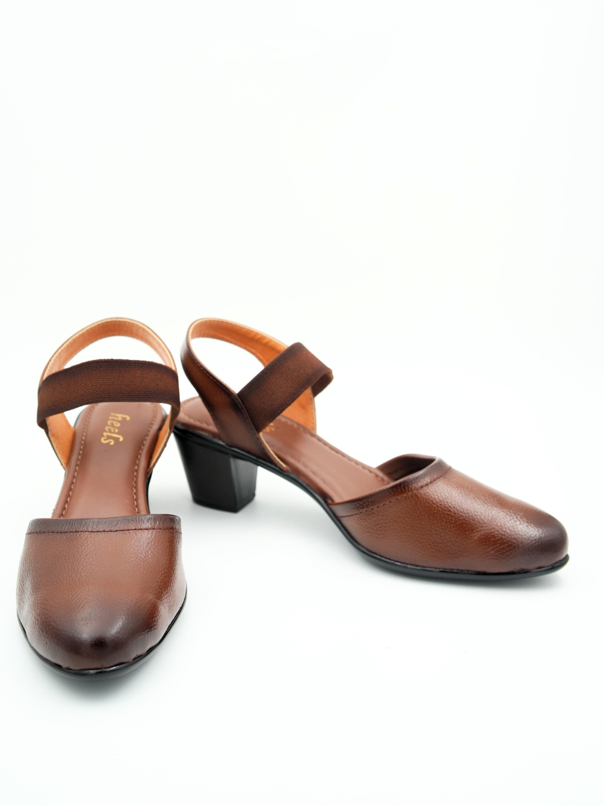 Marcia Leather Block Heel Pumps