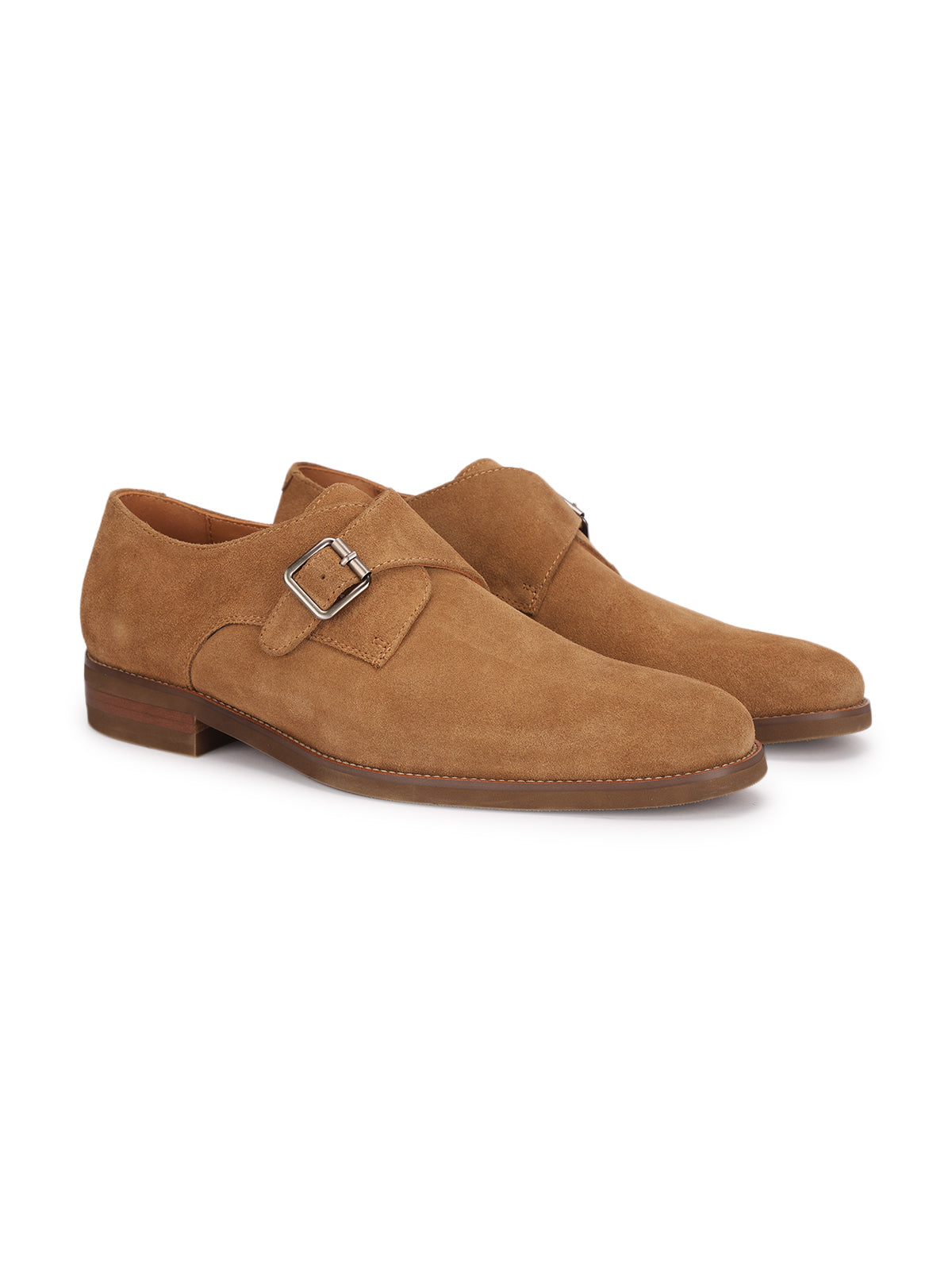 Salvatore Suede Leather Monk Strap