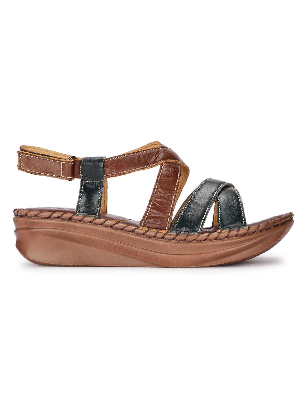 Aureva Premium Leather Strap Sandals - The Heels India