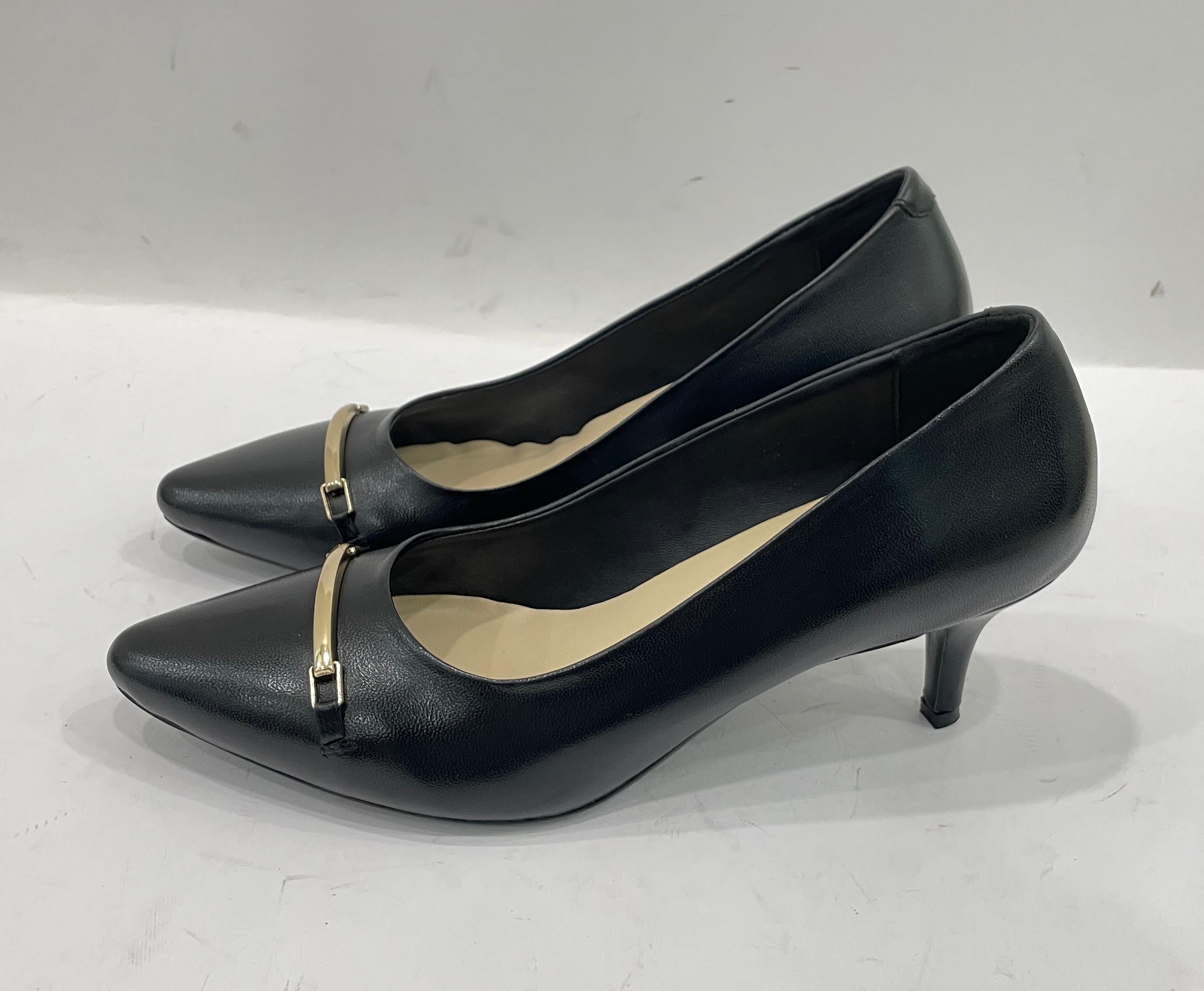 NOA Premium Leather Kitten Heels
