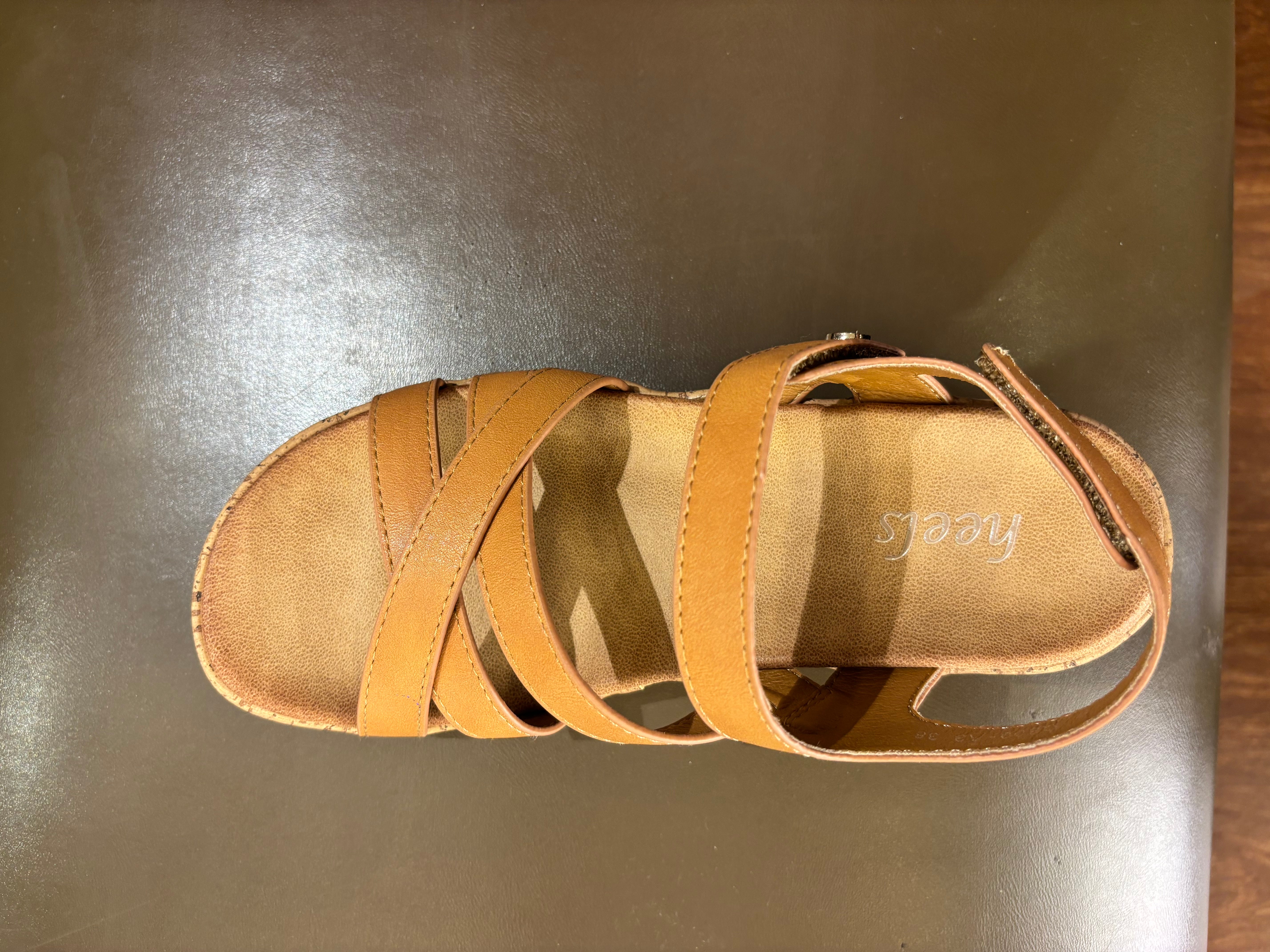 Frida Summer Criss Cross Comfort Velcro Sandals - The Heels India