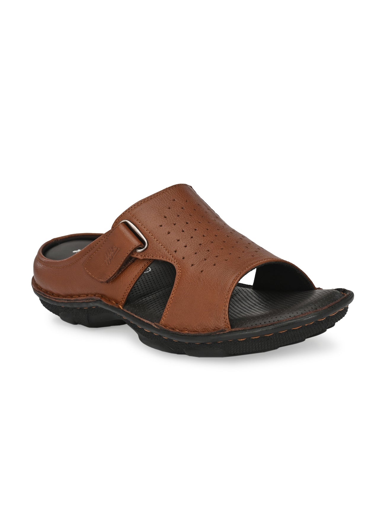 Declan Leather Velcro Cushion Slippers