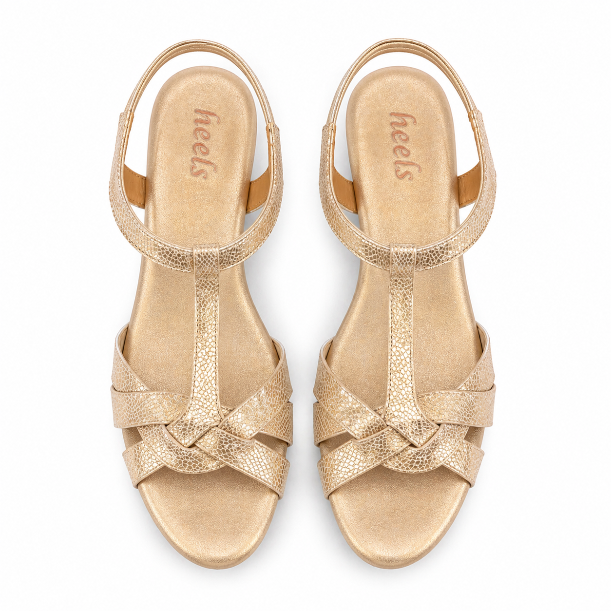 Riley Comfort Back Elastic Wedge Heel Sandals - The Heels India