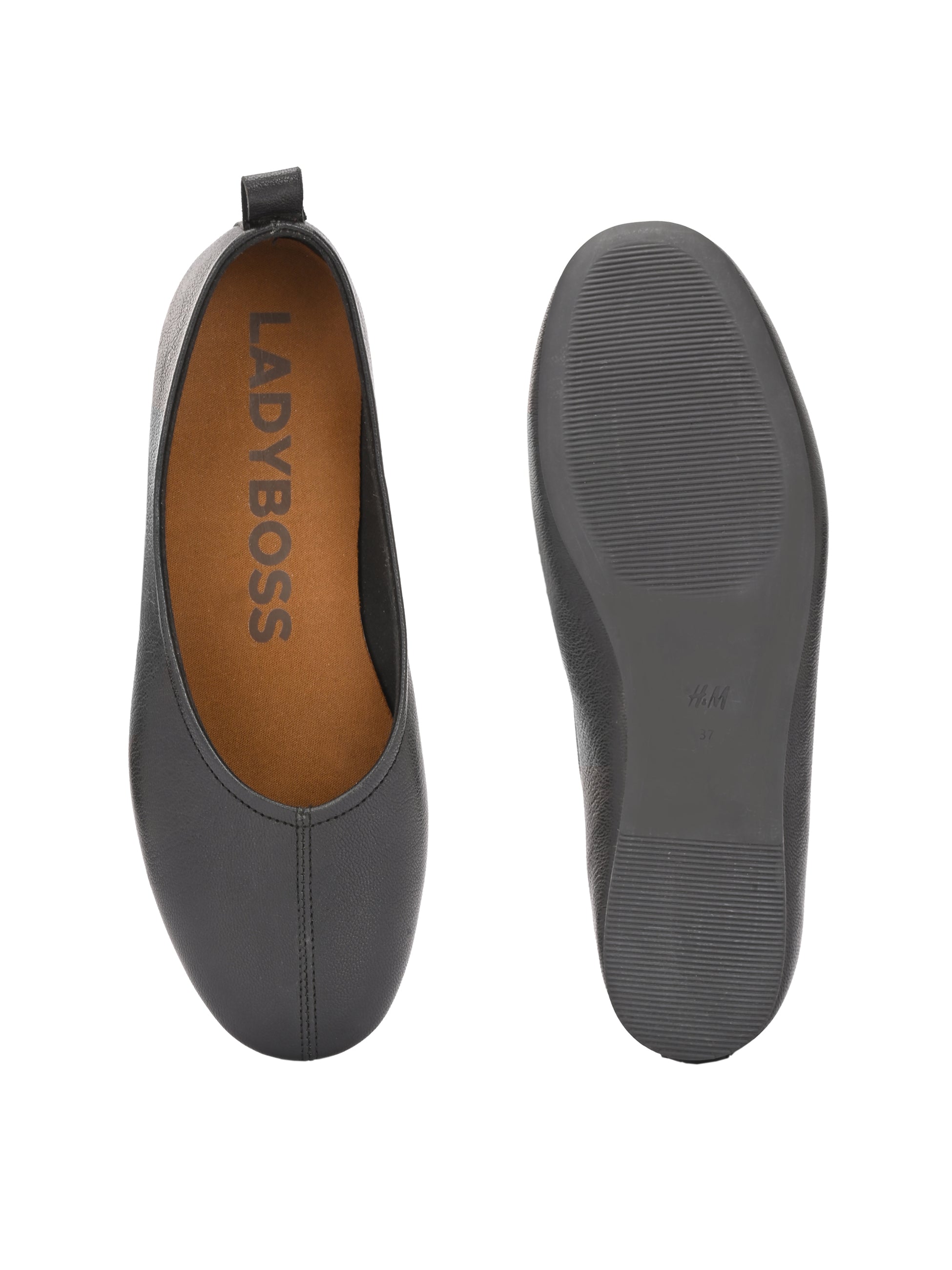 Renova Leather Cushioned Ballerinas